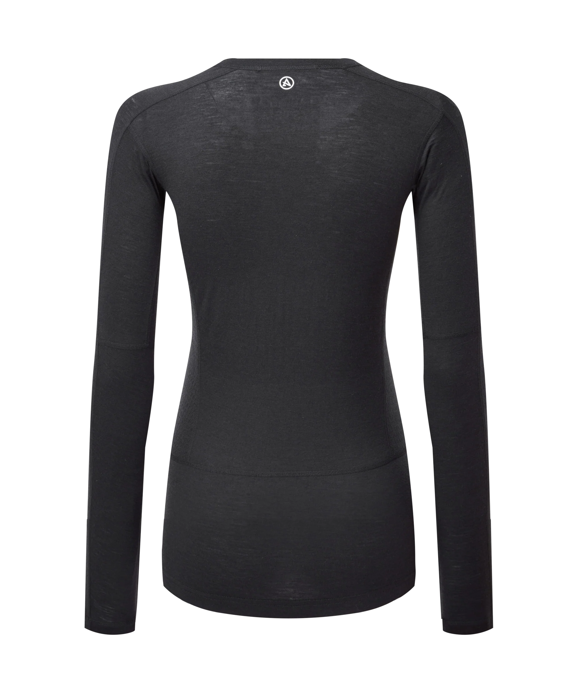 Artilect Performance Womens Boulder 125 Long Sleeve Crew Black from the back