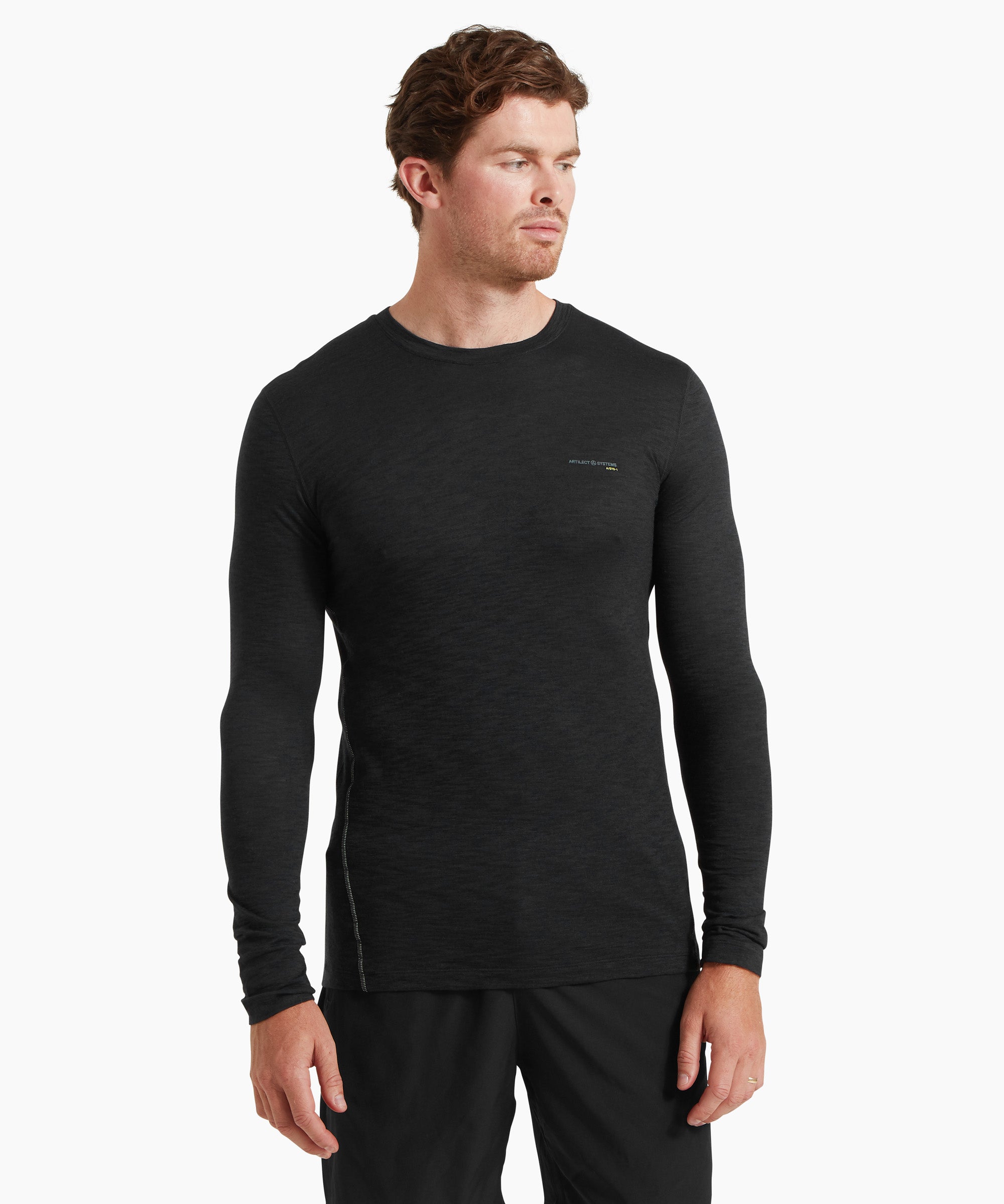 Mens Sprint Long Sleeve Tee - Black