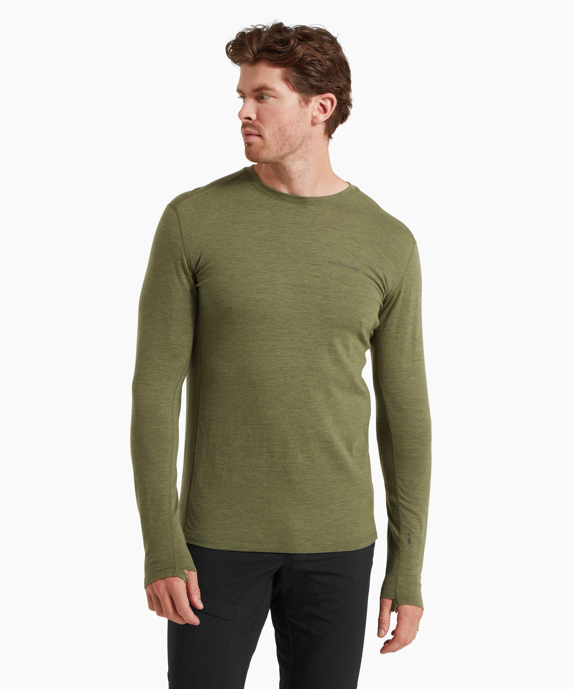 Mens Exposure Long Sleeve Tee - Spruce