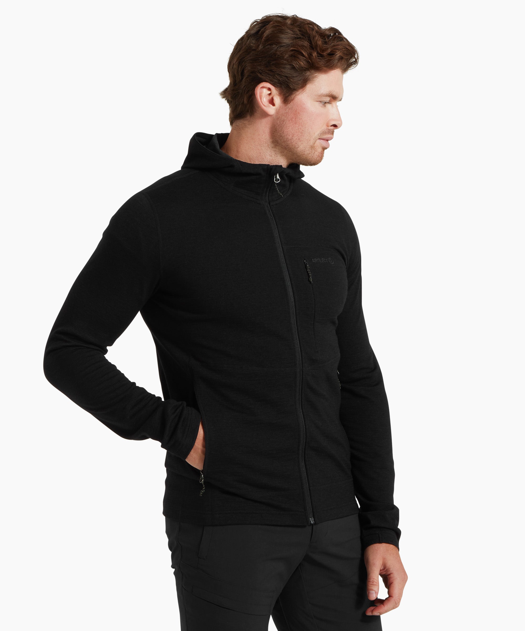 Mens Bear Canyon Hoodie - Black