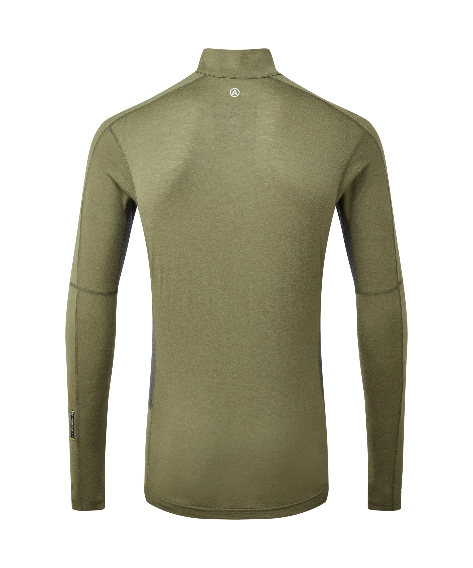 Artilect Performance Mens Boulder 125 Quarter Zip Top Green from the back
