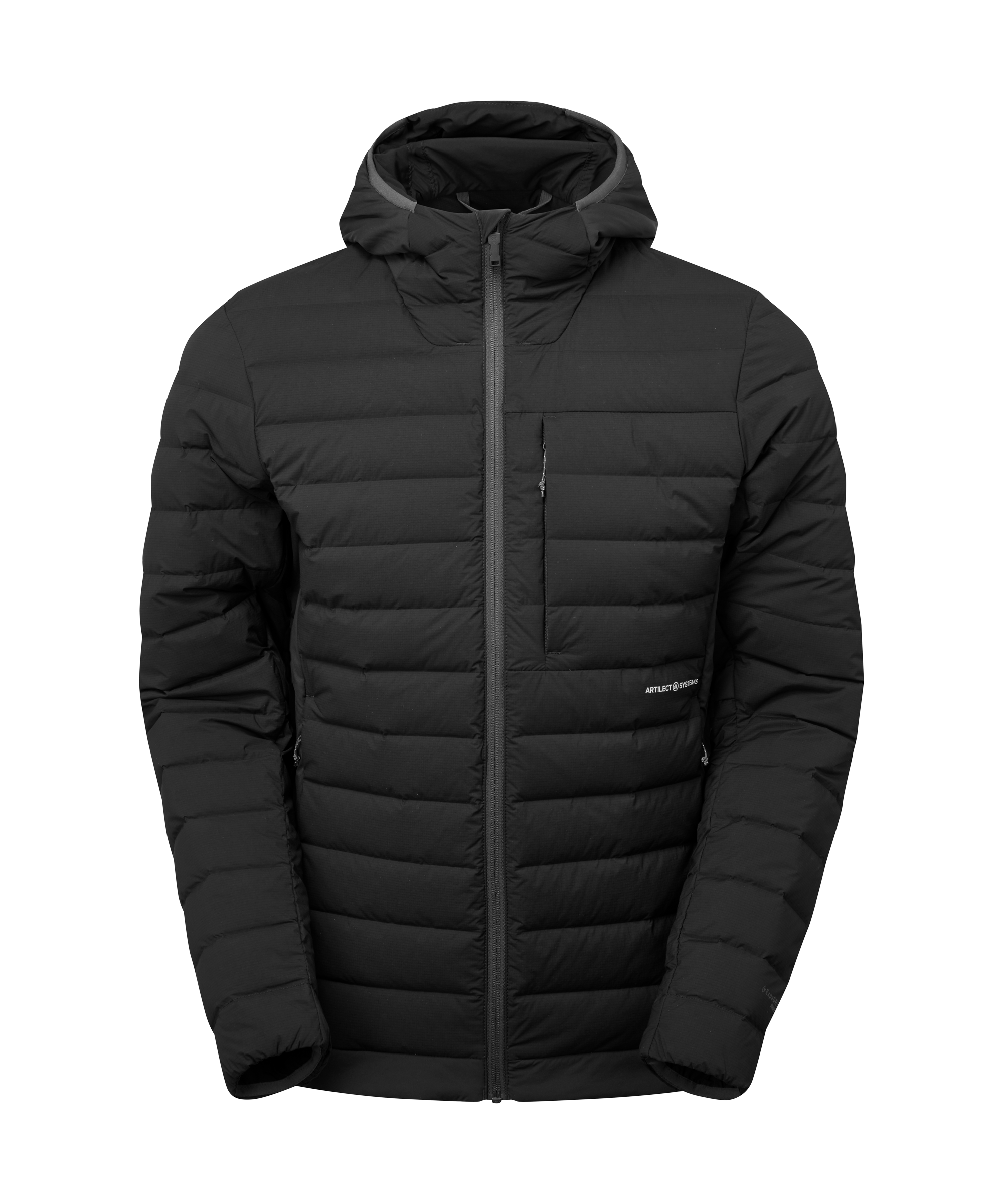 Artilect Performance Mens Divide Fusion Stretch Hoodie Black