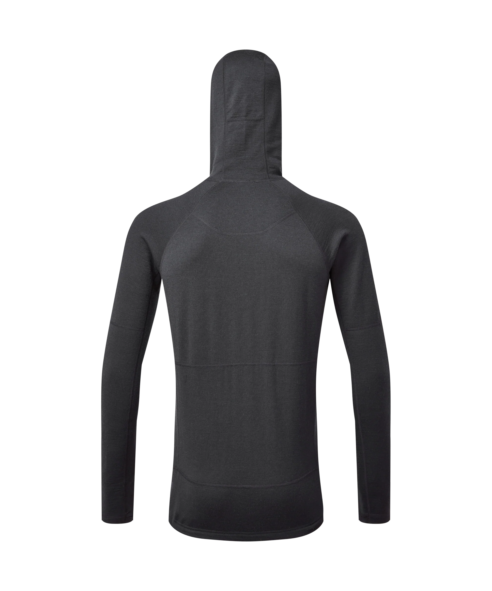 Artilect Performance Mens Eldorado Merino Hoodie Black from the back
