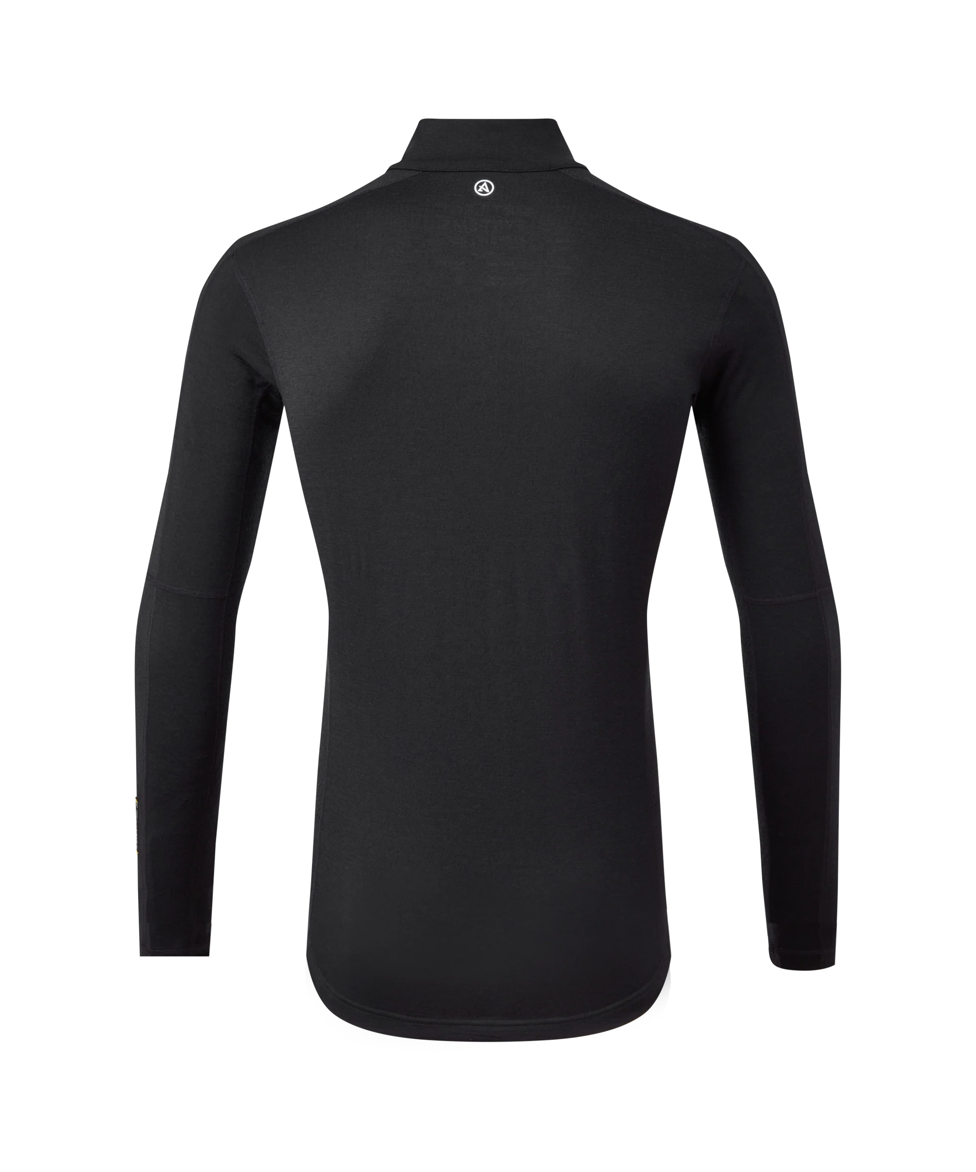 Artilect Performance Mens Flatiron 185 Quarter Zip Top Black from the back