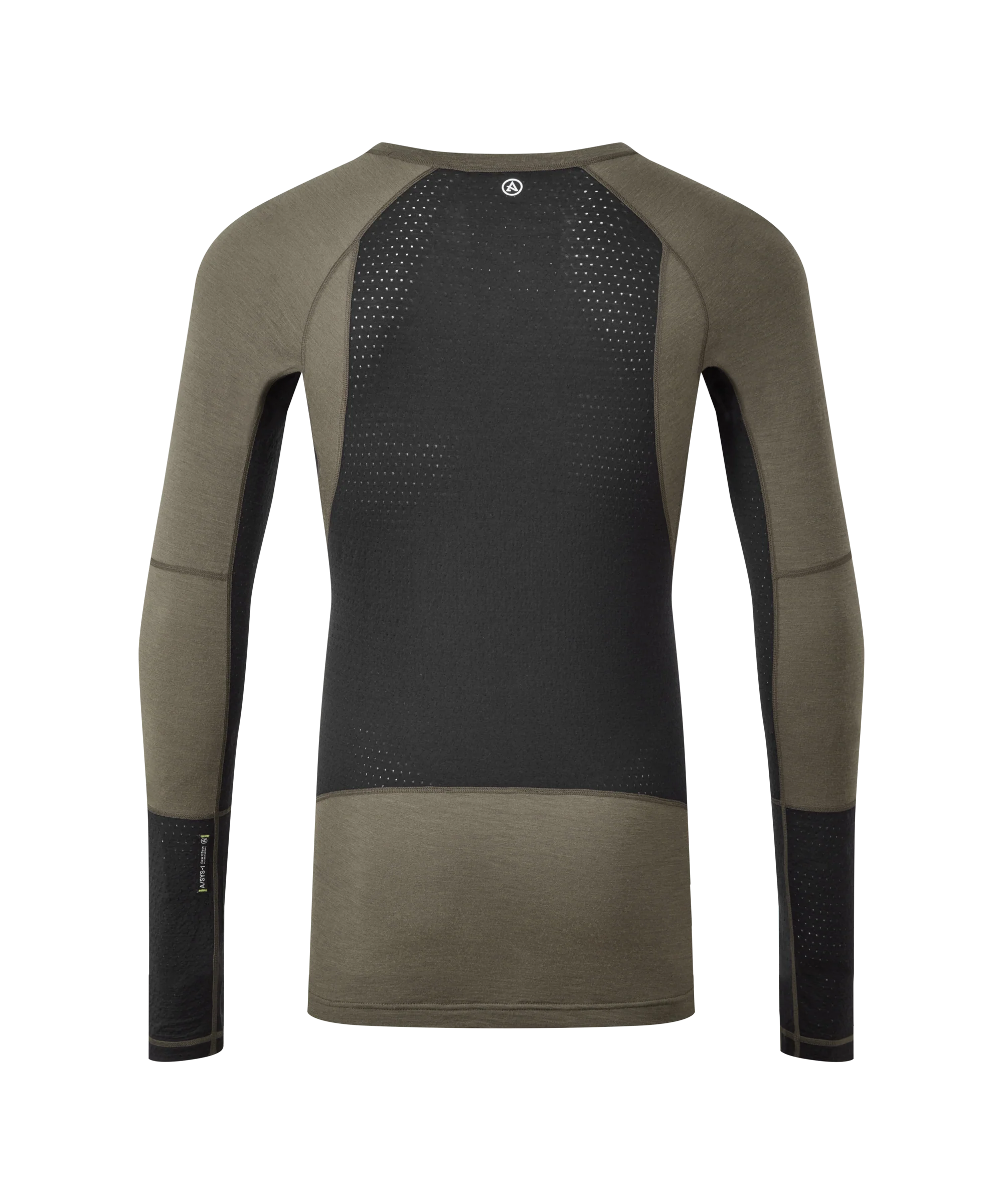Artilect Performance Mens Goldhill 125 Zoned Crew Green from the back