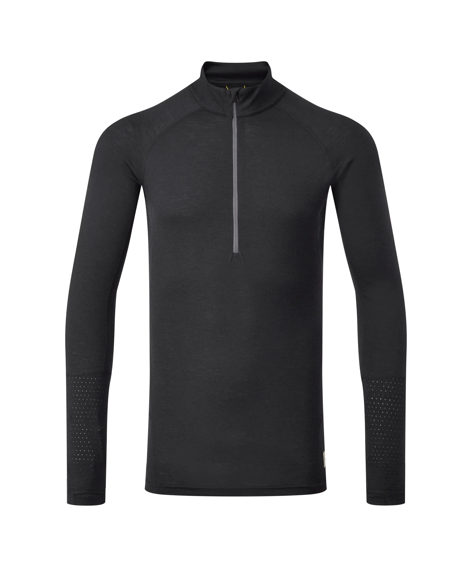 Artilect Performance Mens Goldhill 125 Zoned Quarter Zip Top Black