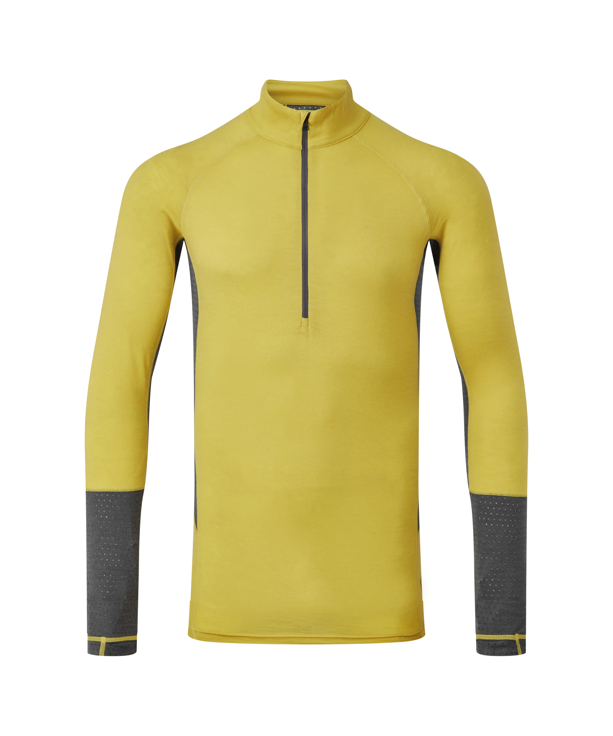 Artilect Performance Mens Goldhill 125 Zoned Quarter Zip Top Yellow
