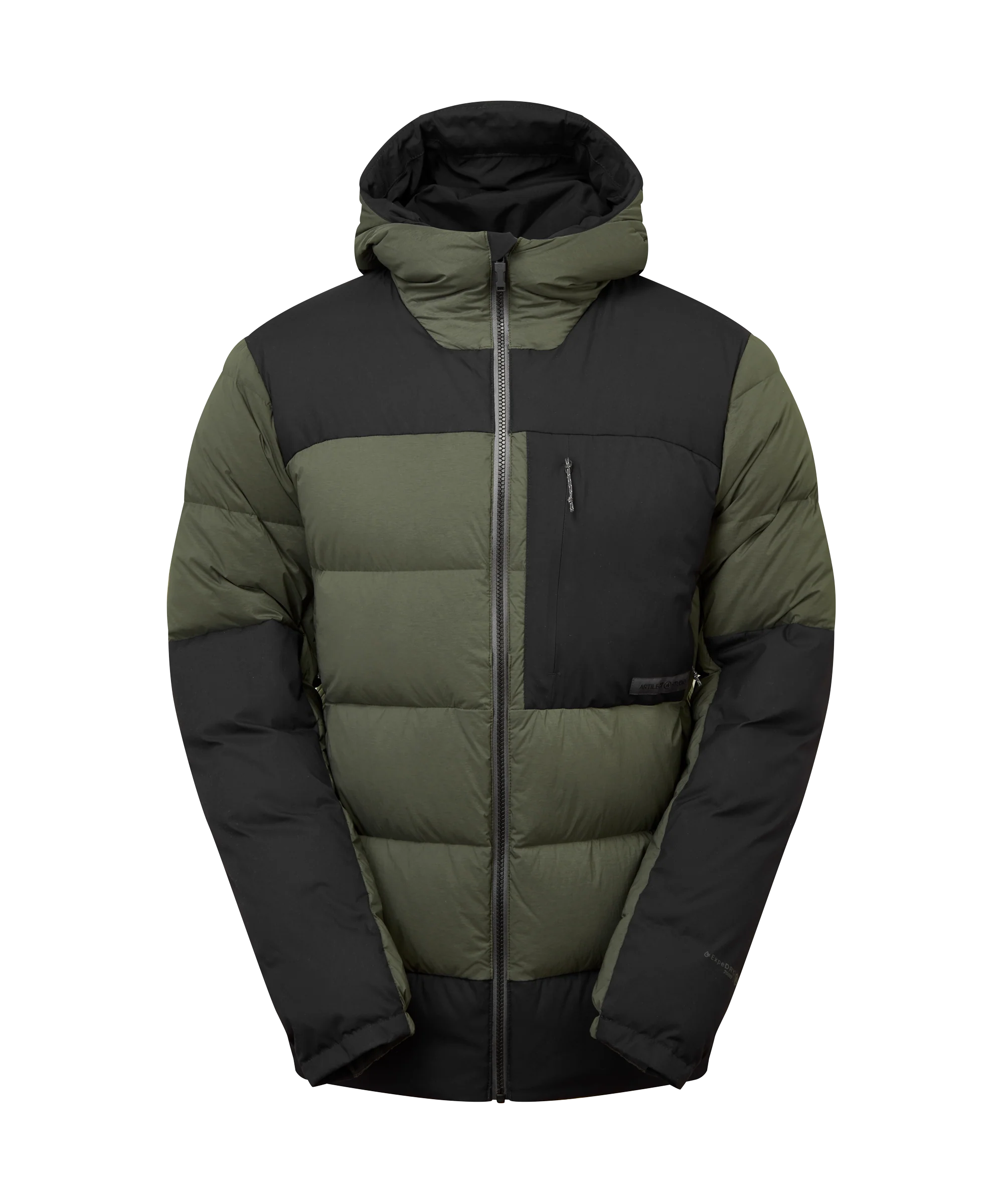 Artilect Performance Mens High AF Down Stretch Parka Green