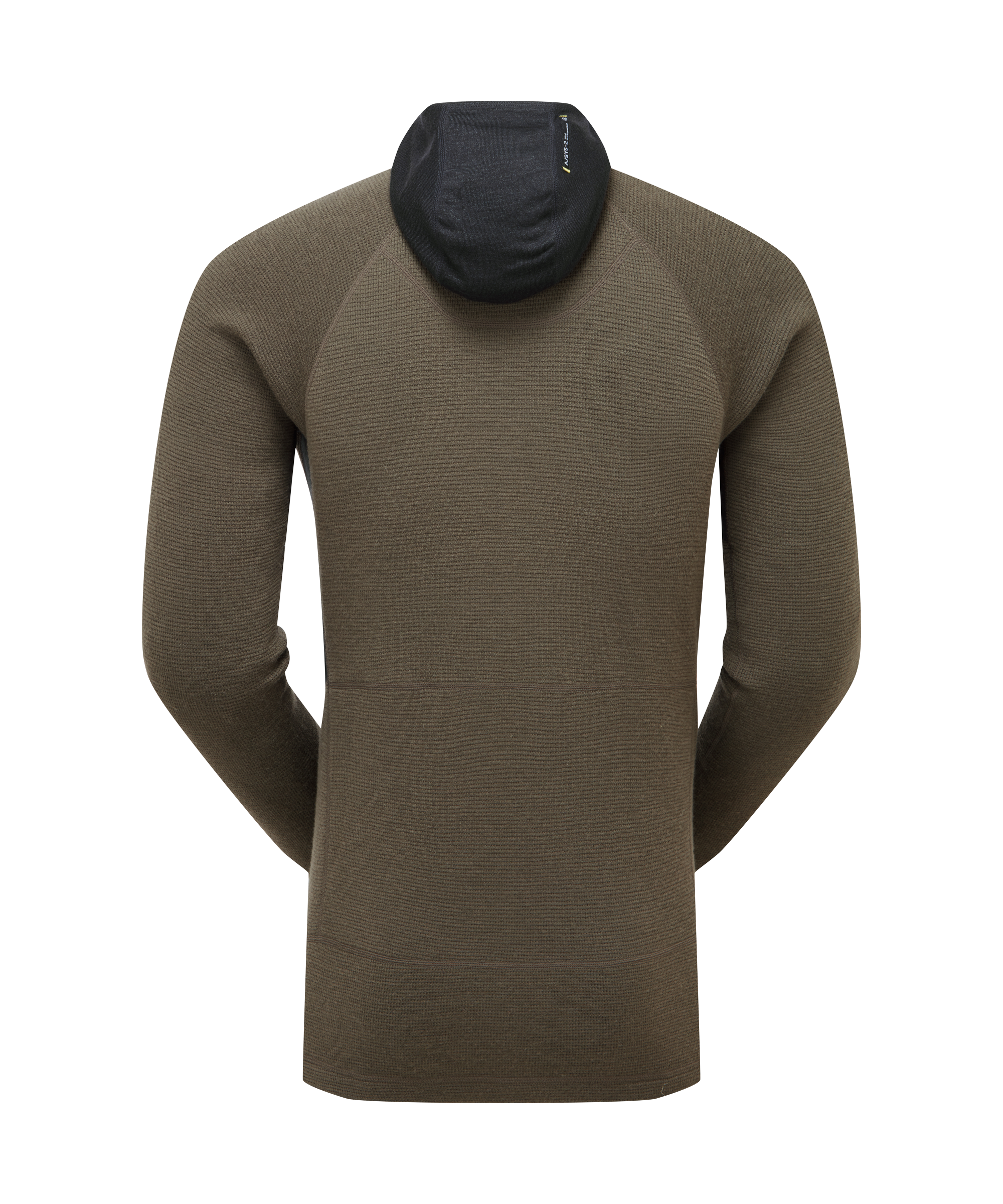 Artilect Performance Mens Sundown 250 Half Zip Top Green from the back
