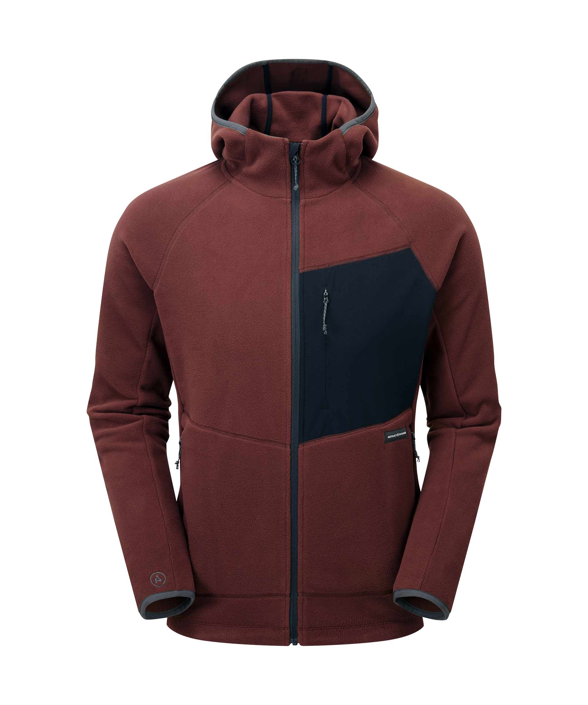 Artilect Performance Mens Supermoon Bio Hoodie Burgundy