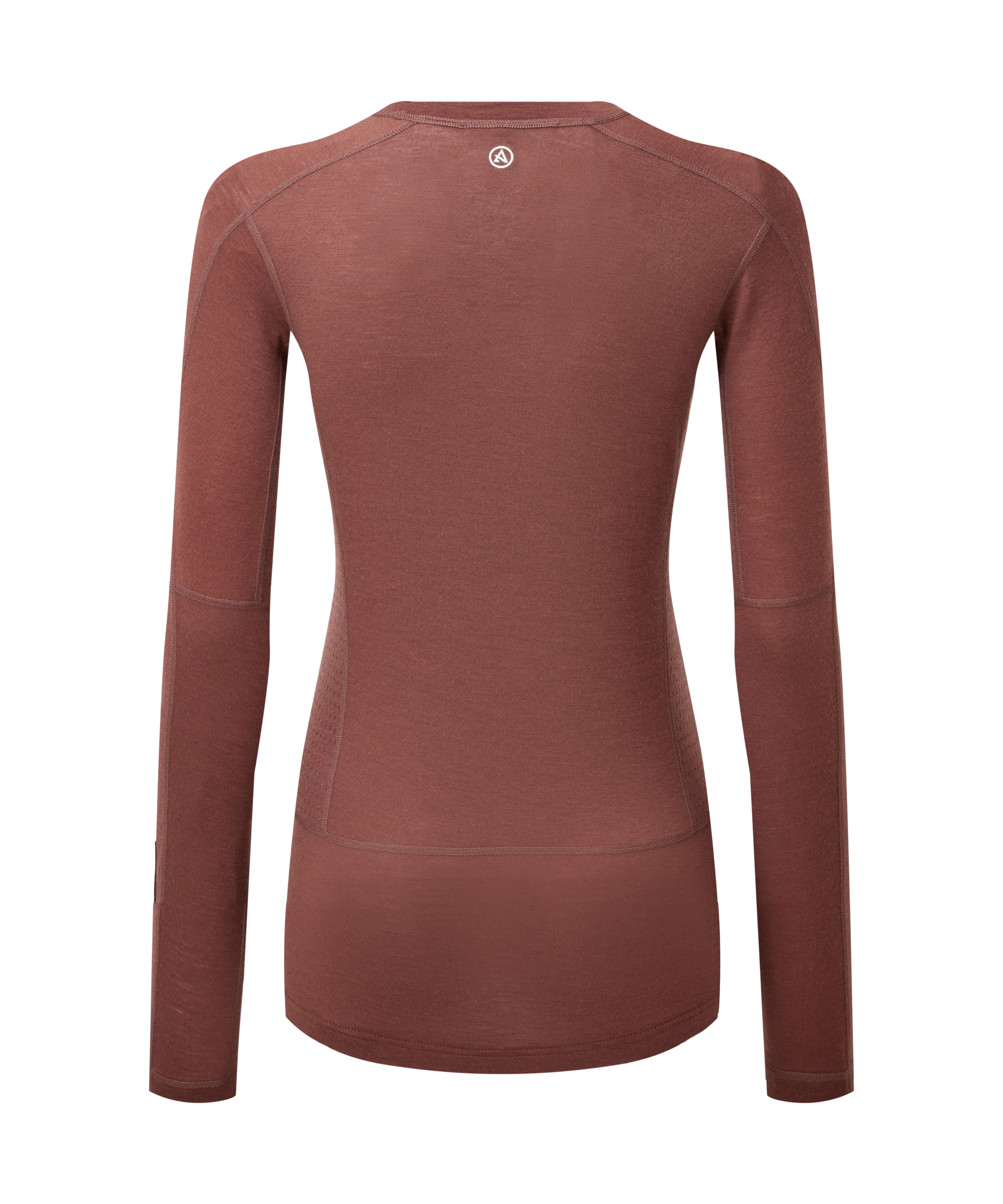 Artilect Performance Womens Boulder 125 Long Sleeve Crew Burgundy from the back