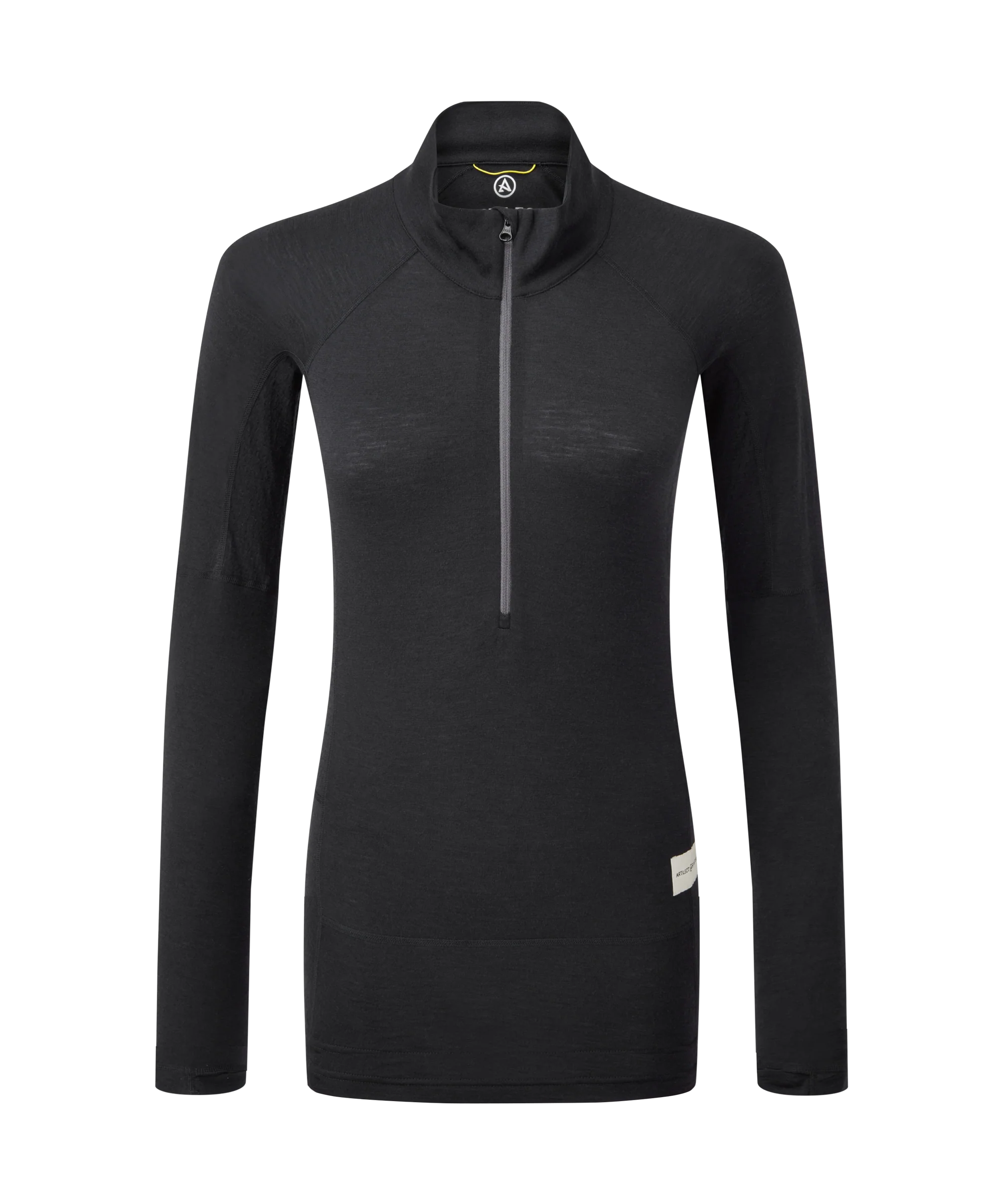 Artilect Performance Womens Boulder 125 Quarter Zip Top Black