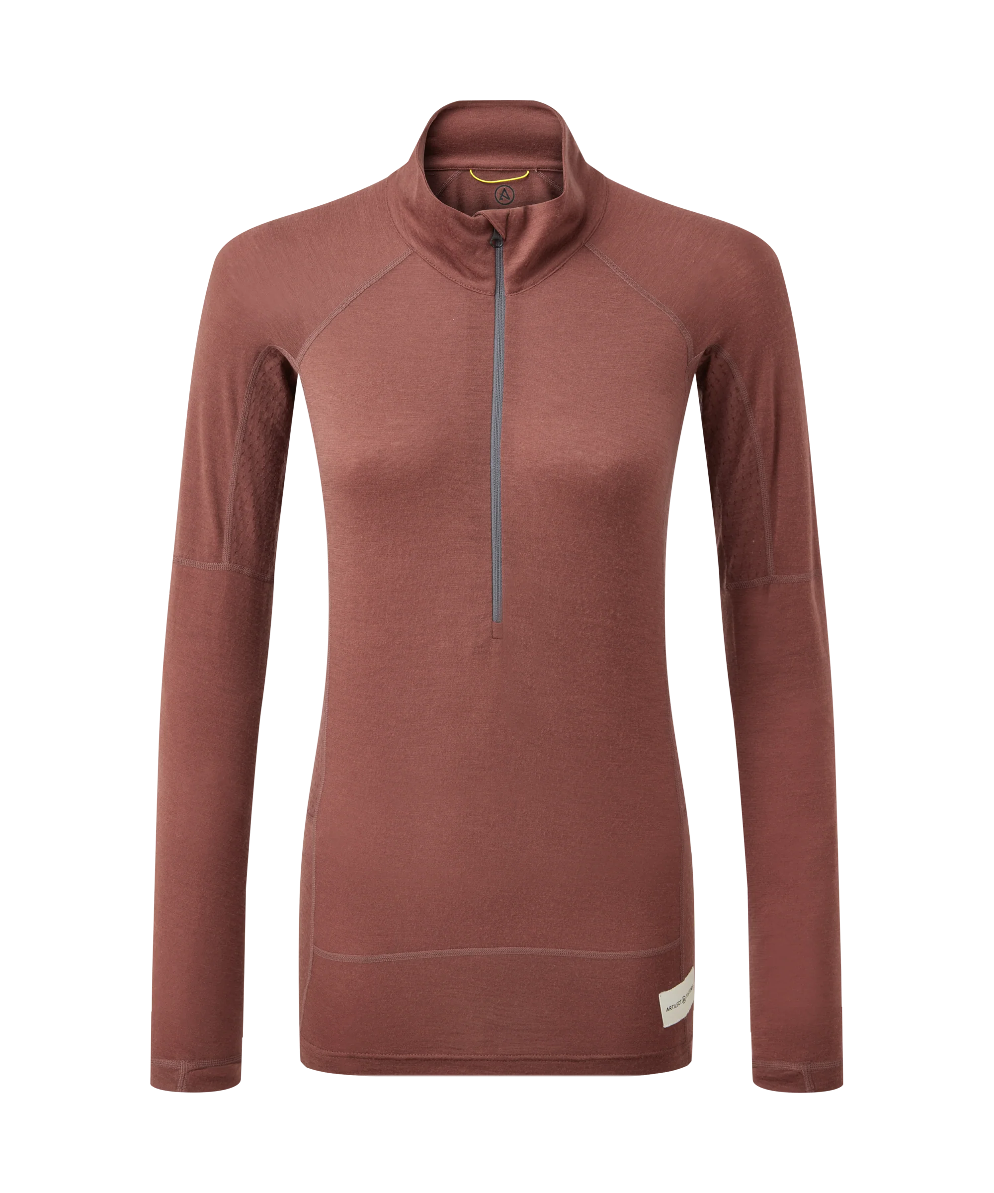 Artilect Performance Womens Boulder 125 Quarter Zip Top Burgundy