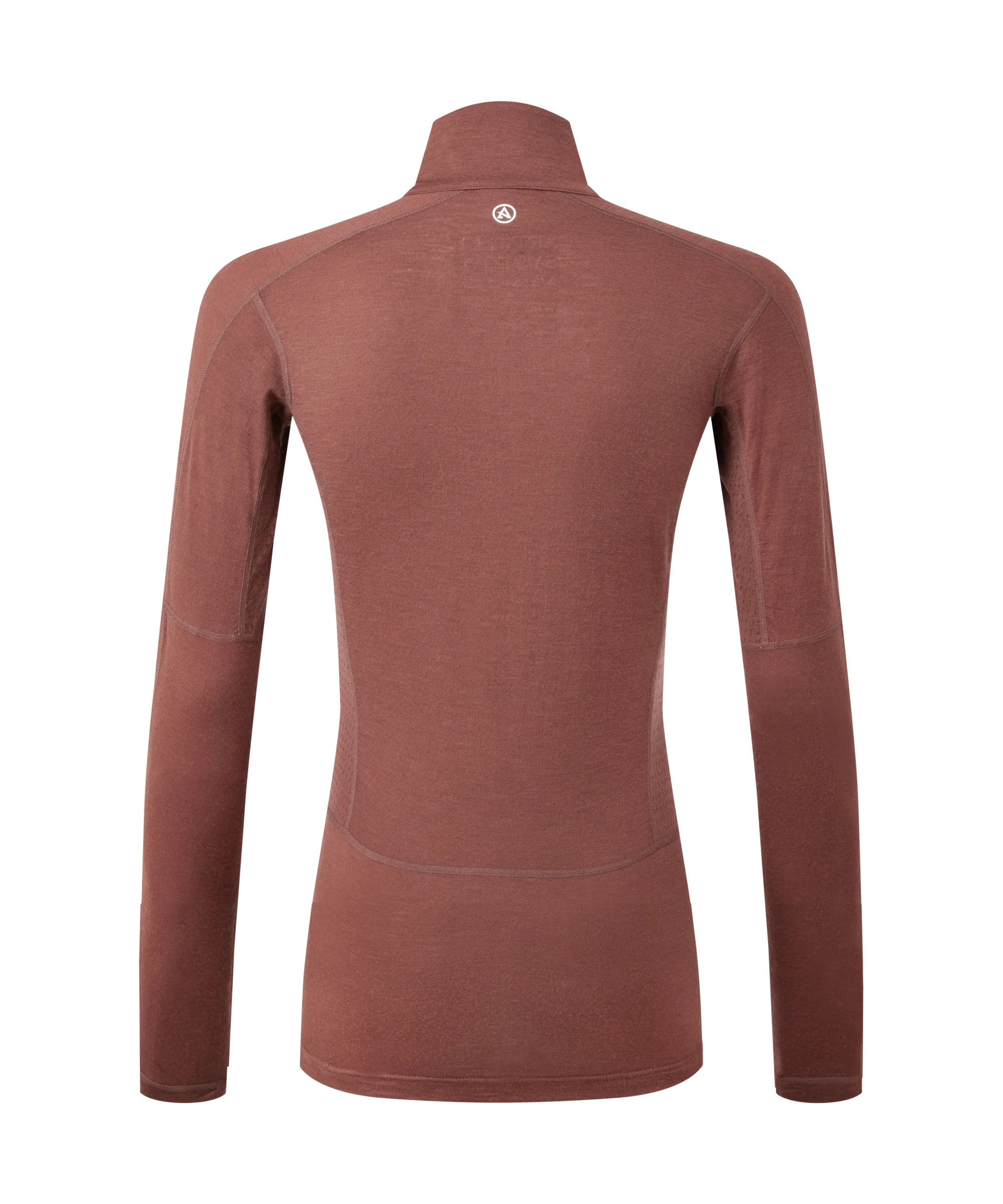 Artilect Performance Womens Boulder 125 Quarter Zip Top Burgundy from the back