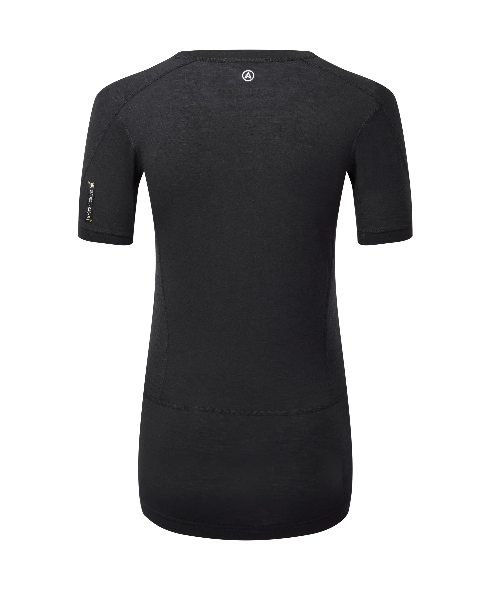 Artilect Performance Womens Boulder 125 Tee Black from the back view