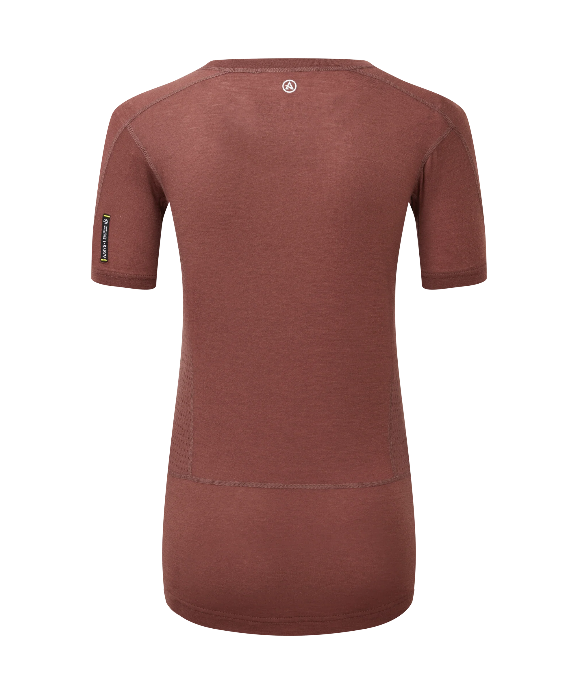 Artilect Performance Womens Boulder 125 Tee Burgundy from the back