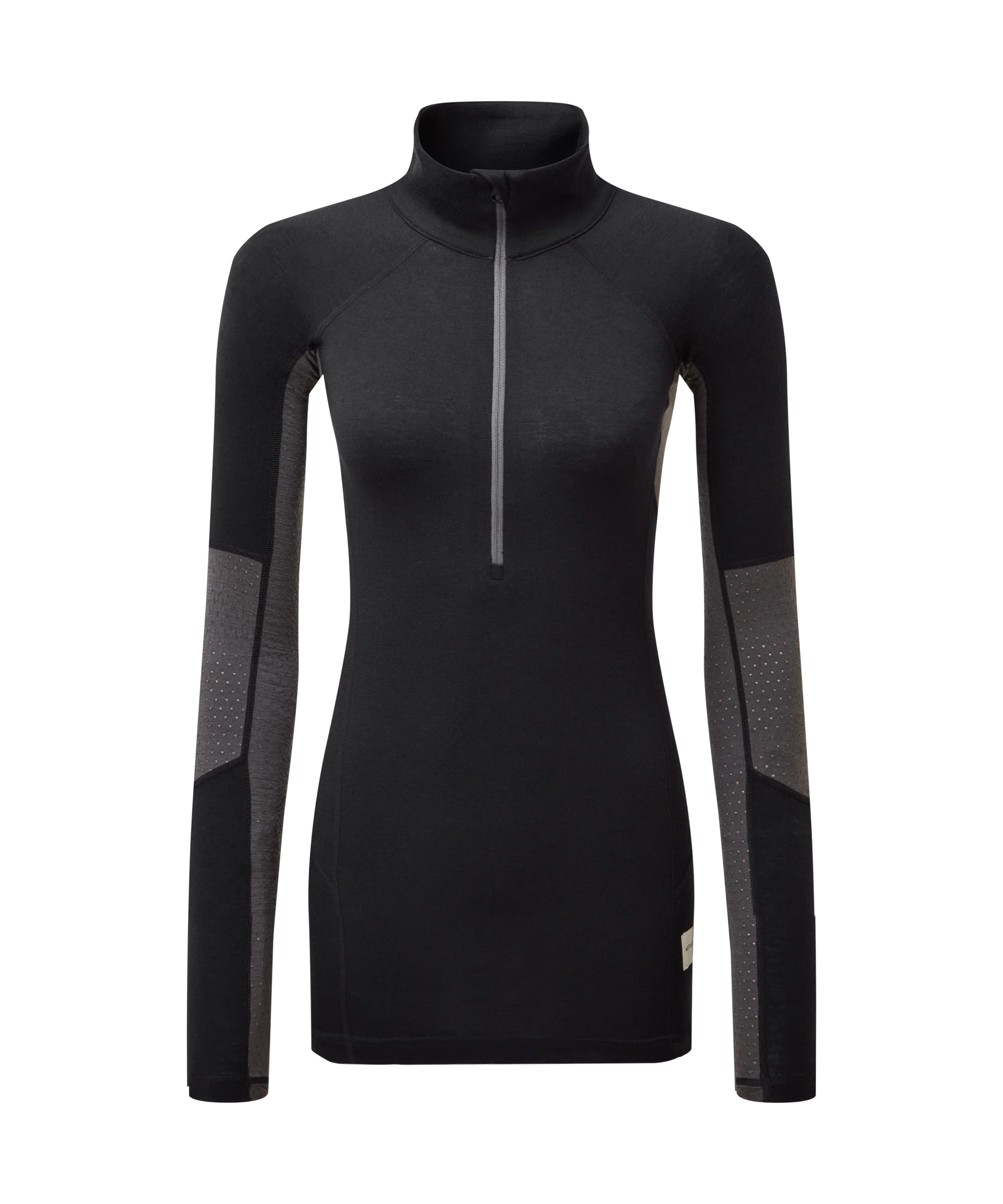 Artilect Performance Womens Darkhorse 185 Zoned Quarter Zip Top Black
