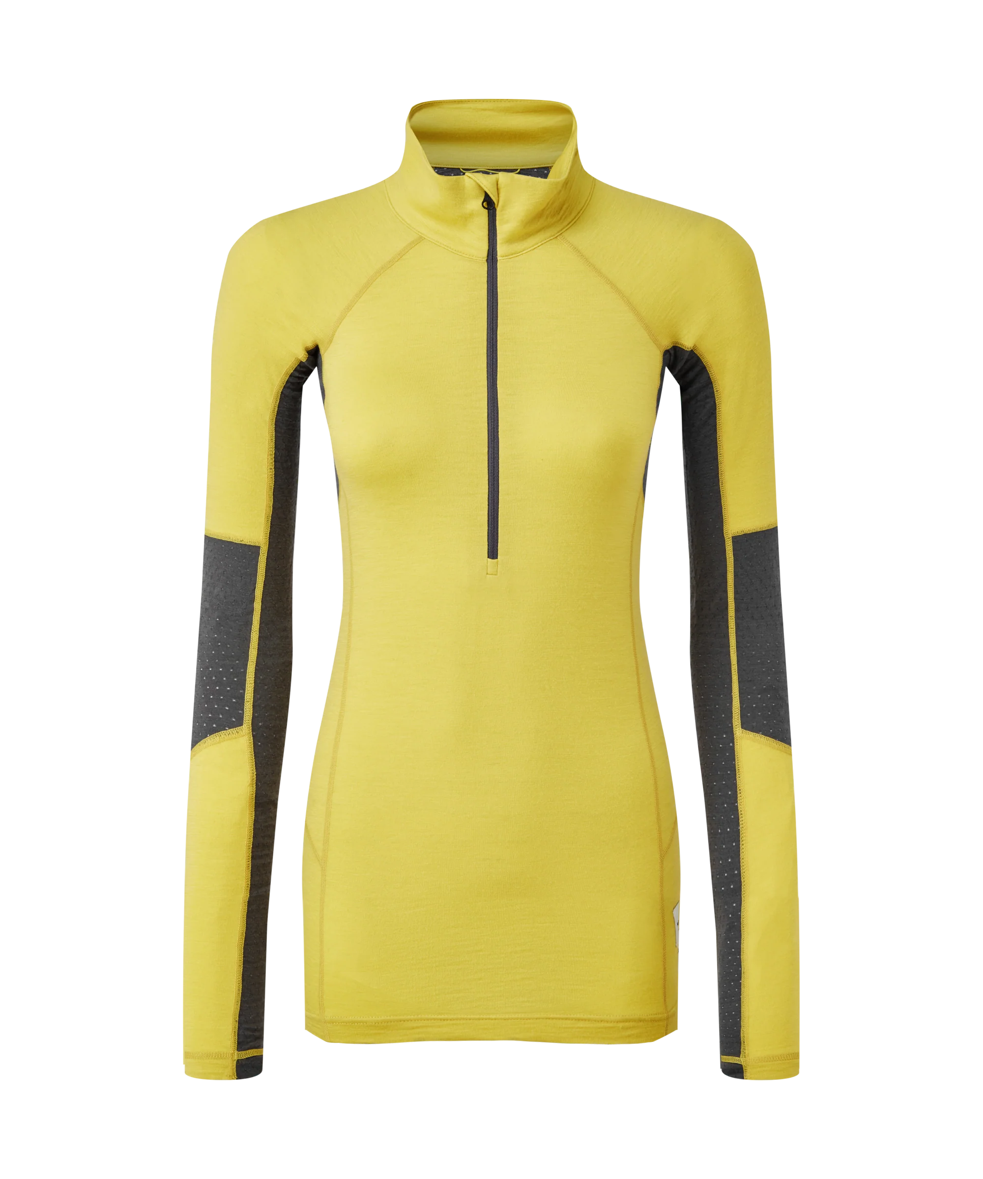 Artilect Performance Womens Darkhorse 185 Zoned Quarter Zip Top Yellow