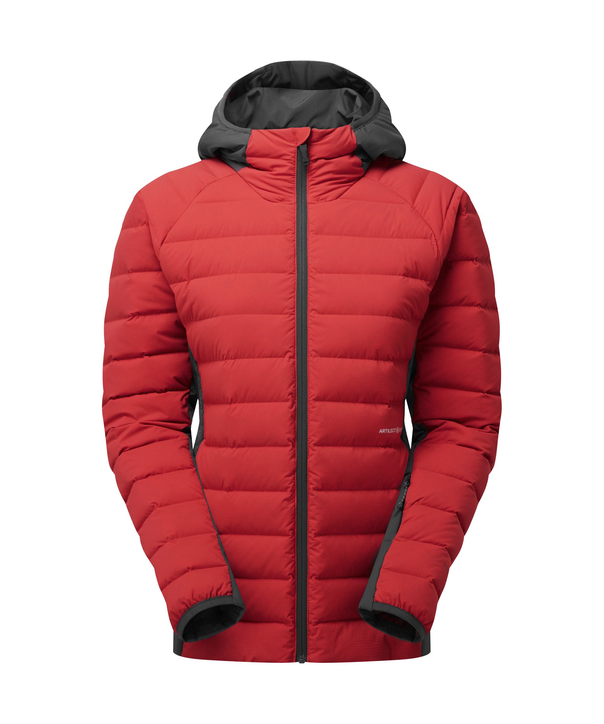 Artilect Performance Womens Divide Fusion Stretch Hoodie Red