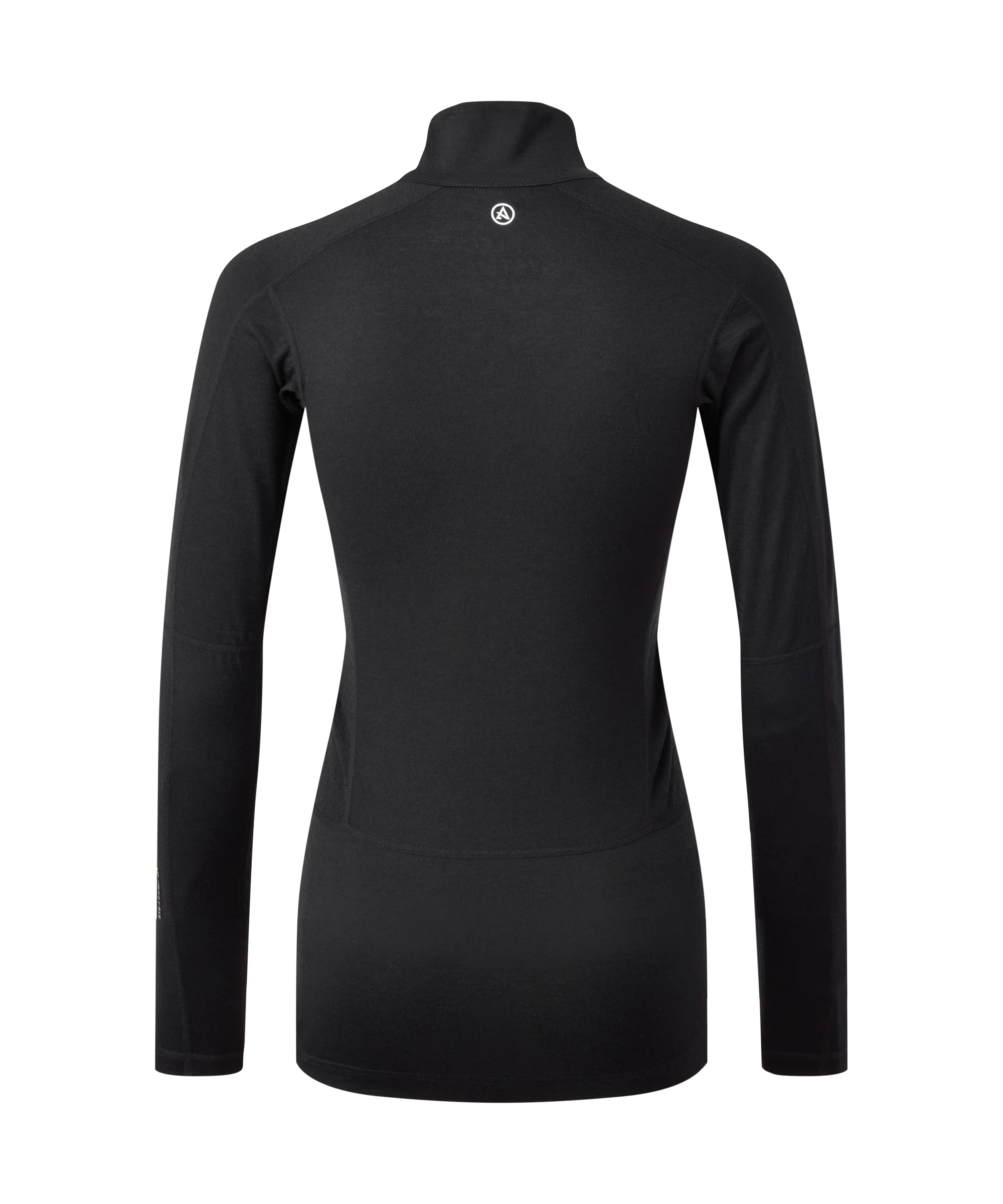 Artilect Performance Womens Flatiron 185 Quarter Zip Top Black from the back