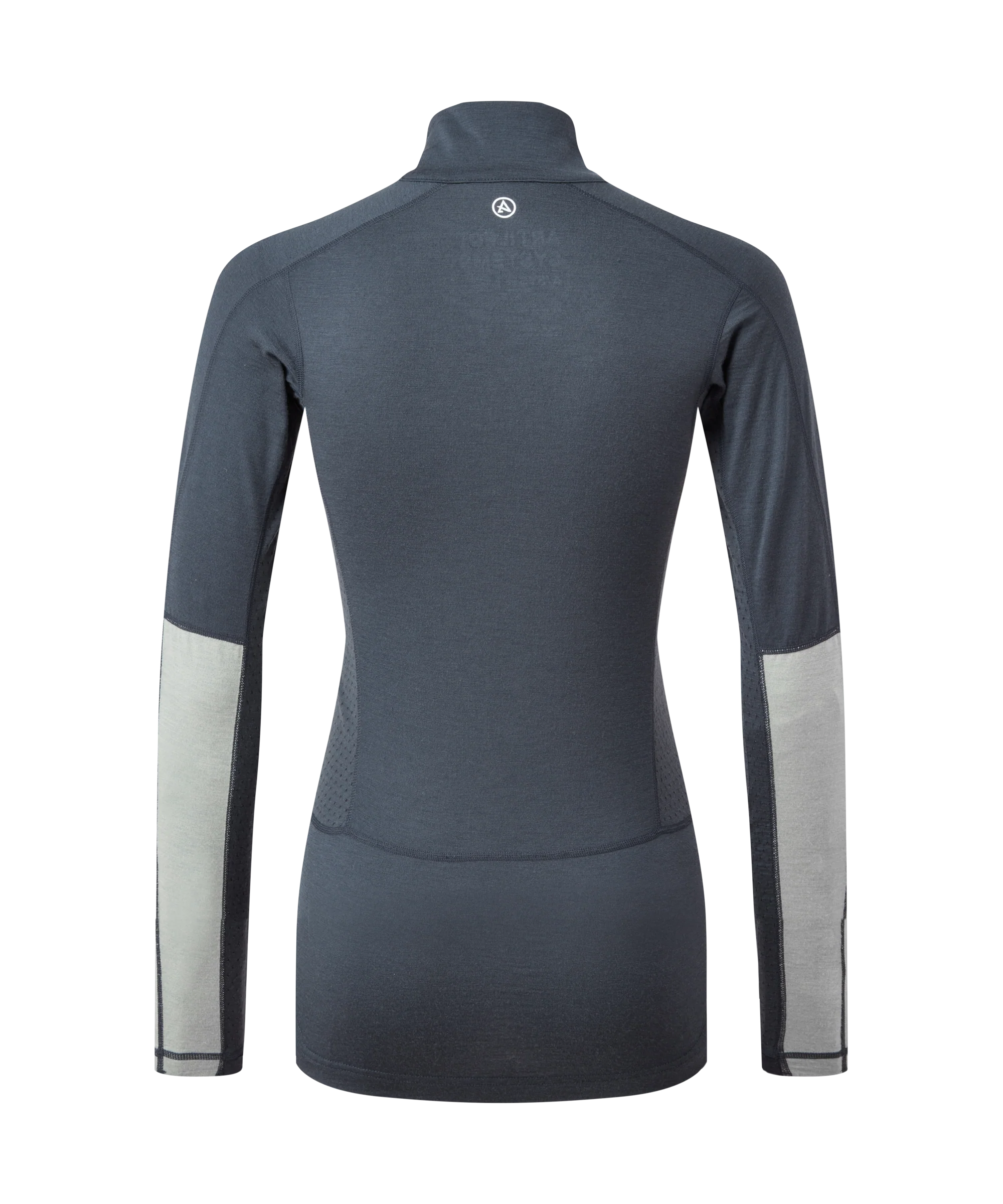 Artilect Performance Womens Flatiron 185 Quarter Zip Top Blue from the back