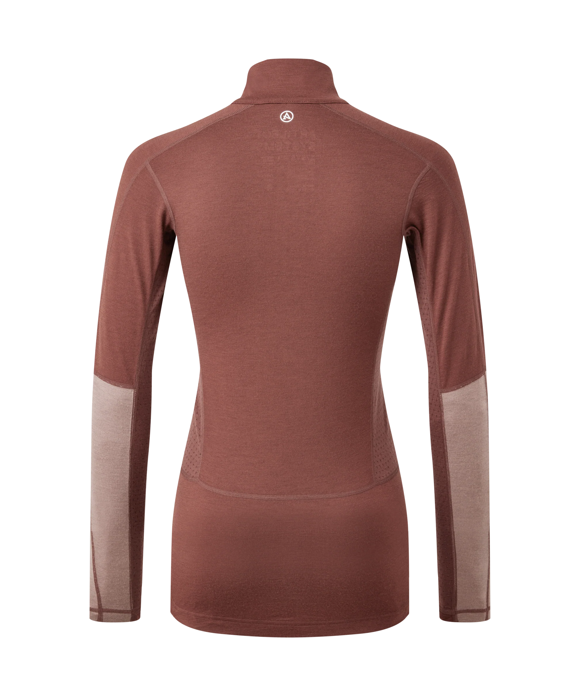 Artilect Performance Womens Flatiron 185 Quarter Zip Top Burgundy from the back