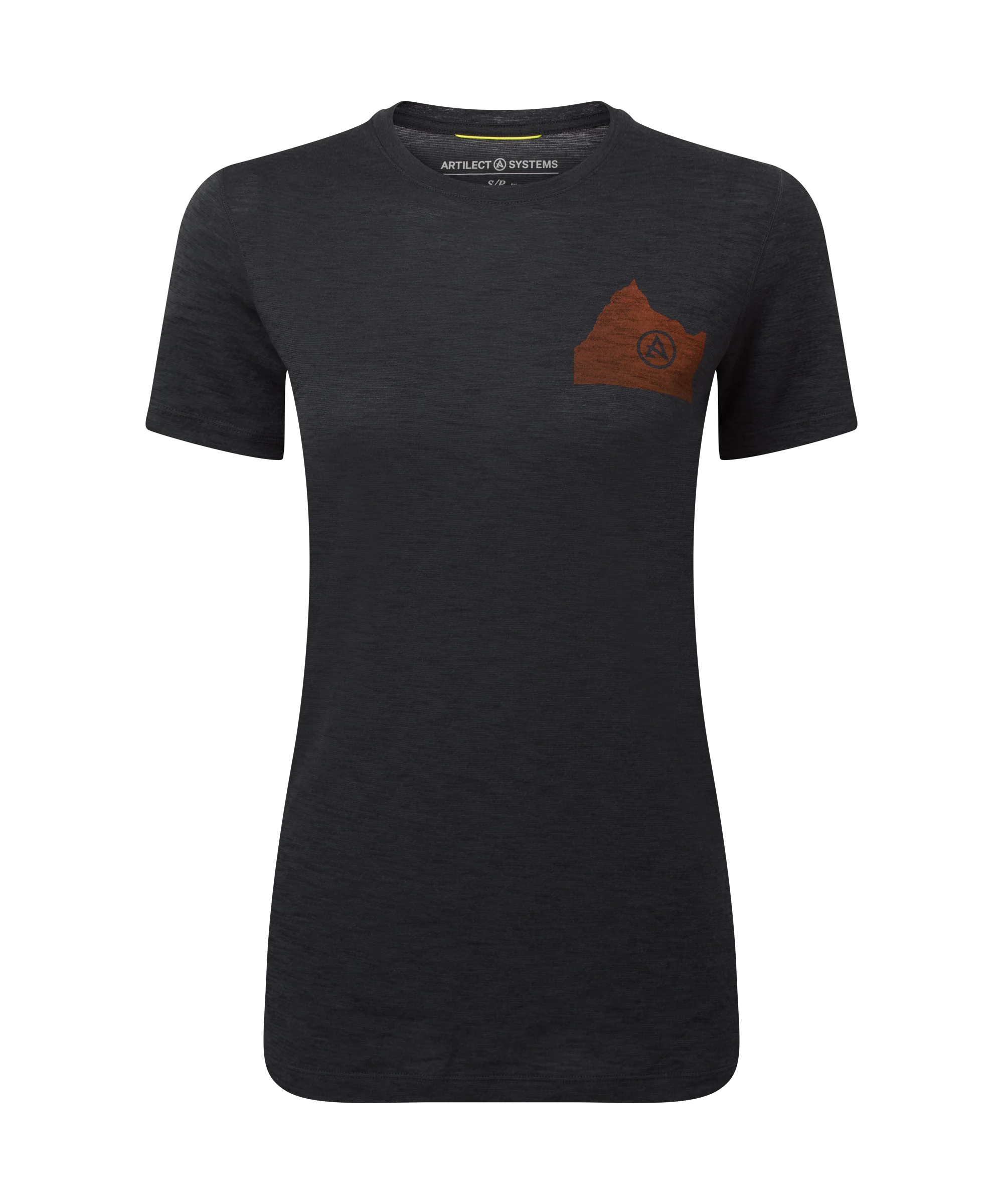 Artilect Performance Womens Sprint Tee Lone Eagle Black