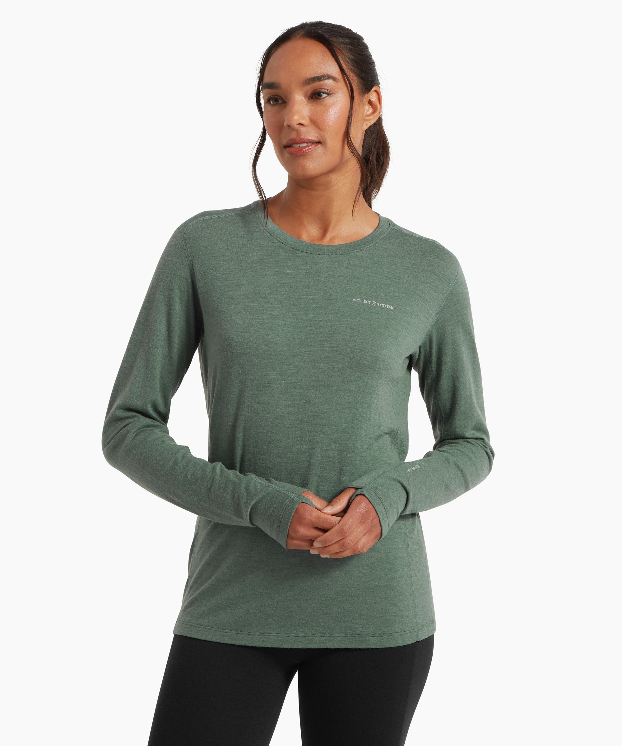 Womens Exposure Long Sleeve Tee - Sagebrush