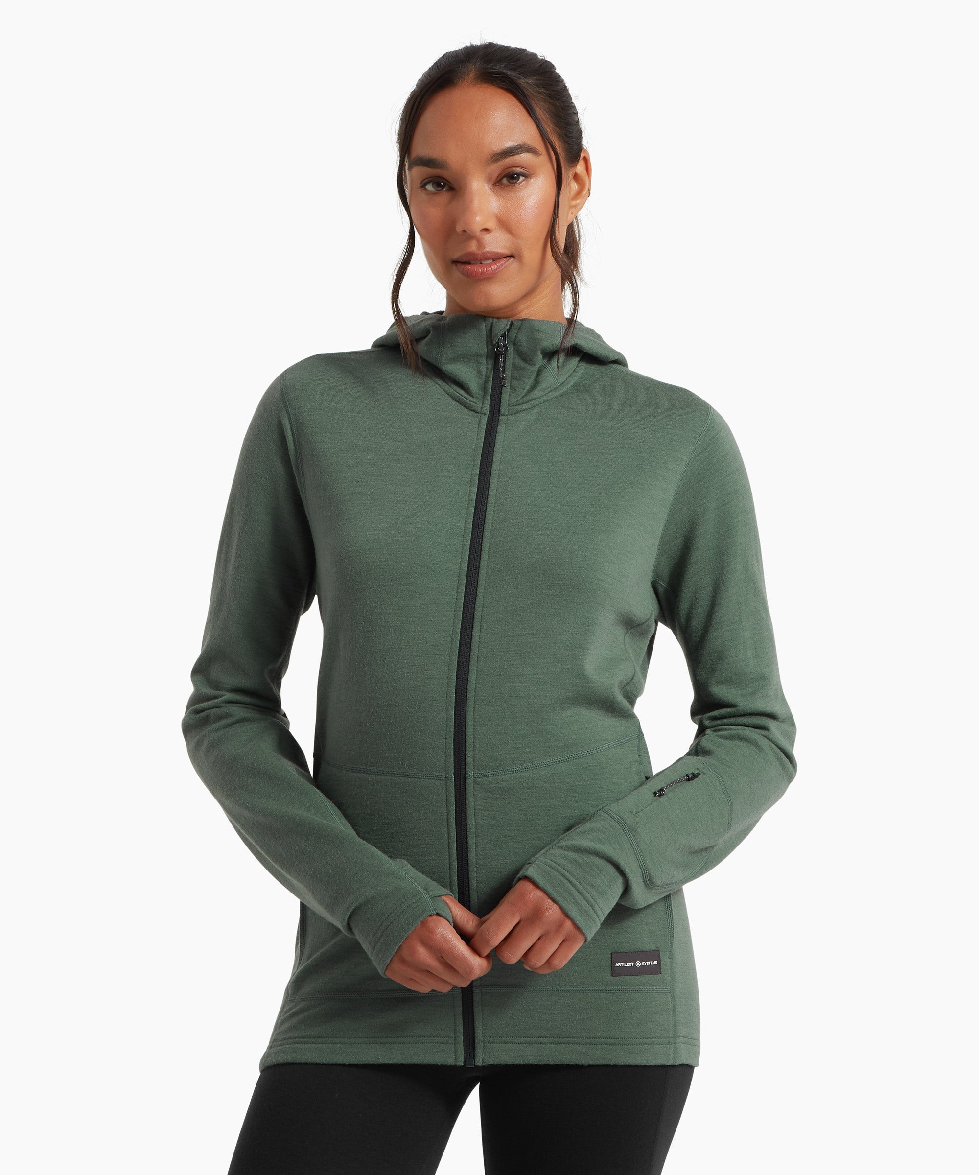 Womens Quandary Peak Hoodie - Sagebrush