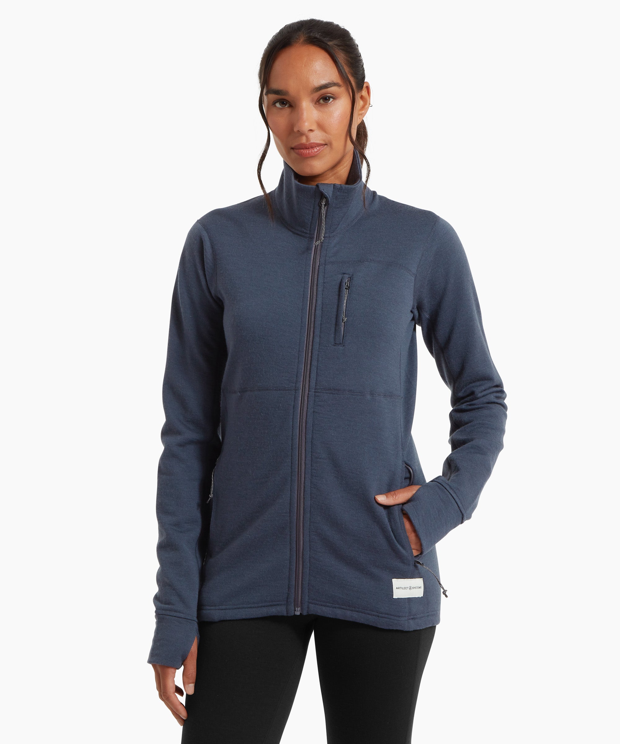 Womens Eldorado Merino Jacket - Dusk Blue