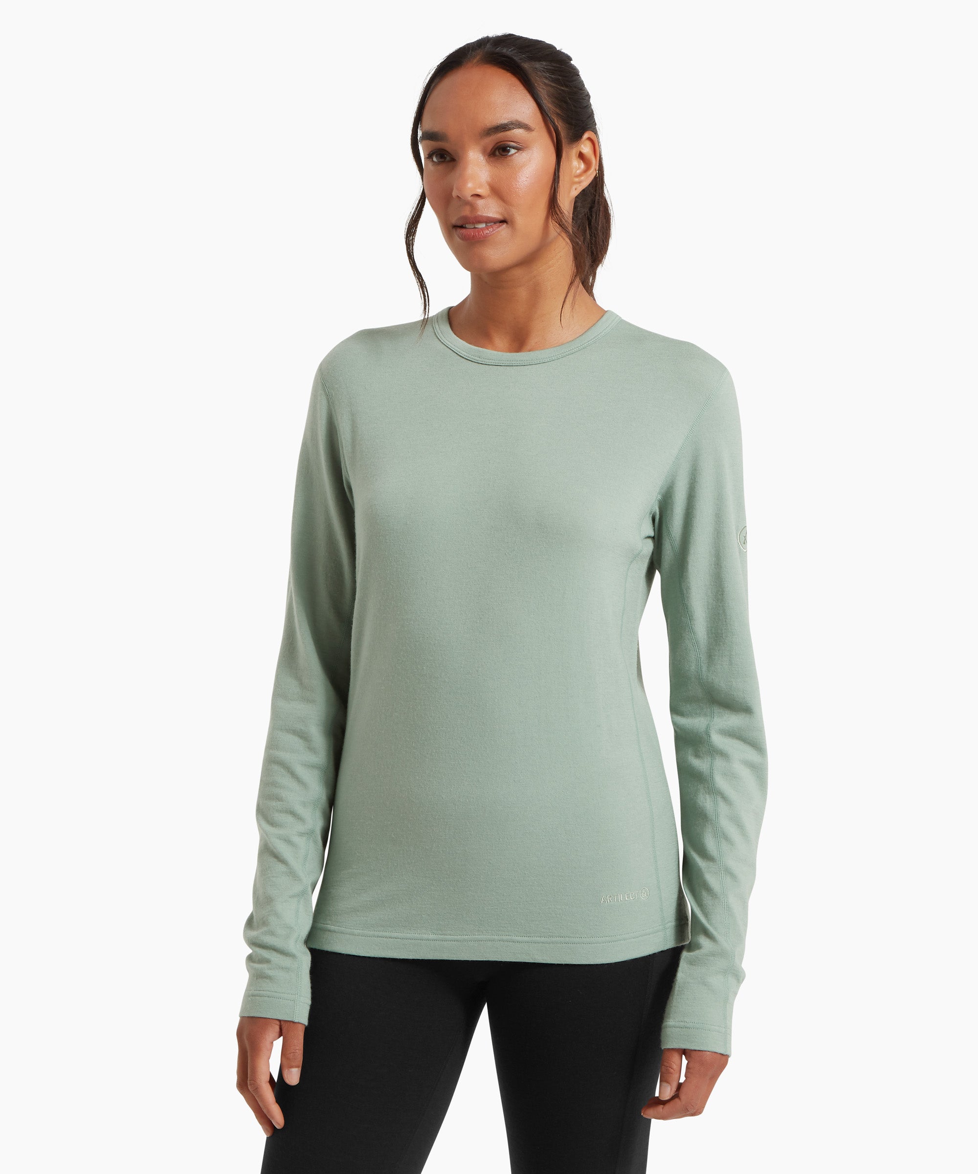 Womens Redstone 185 Long Sleeve Crew - Iceberg