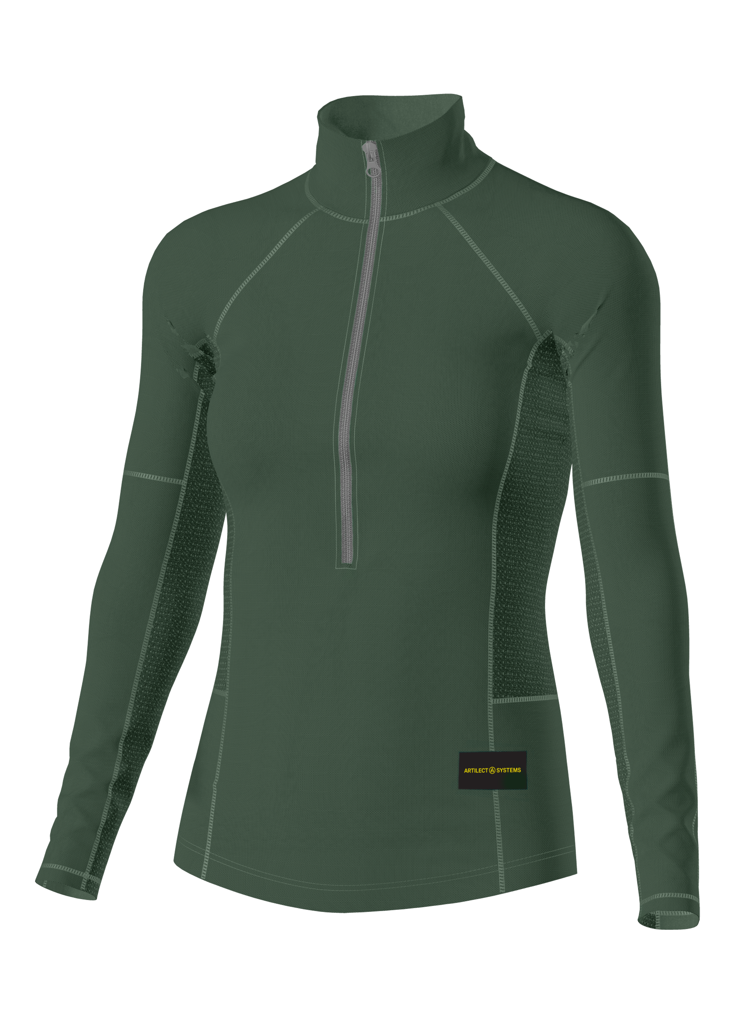 Womens Flatiron 185 Quarter Zip Top - Sagebrush