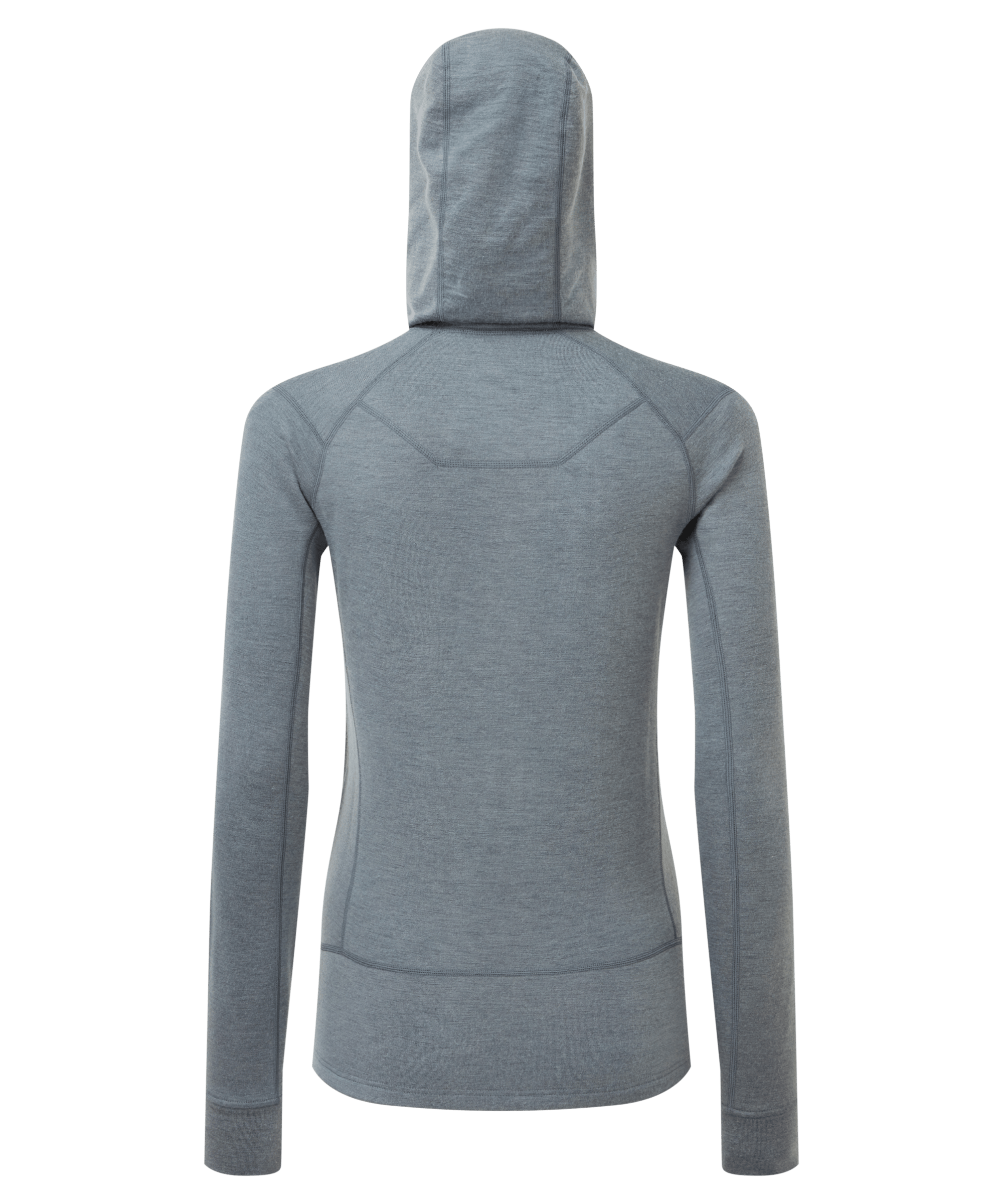 Womens Eldorado Merino Hoodie Jacket - Storm Blue