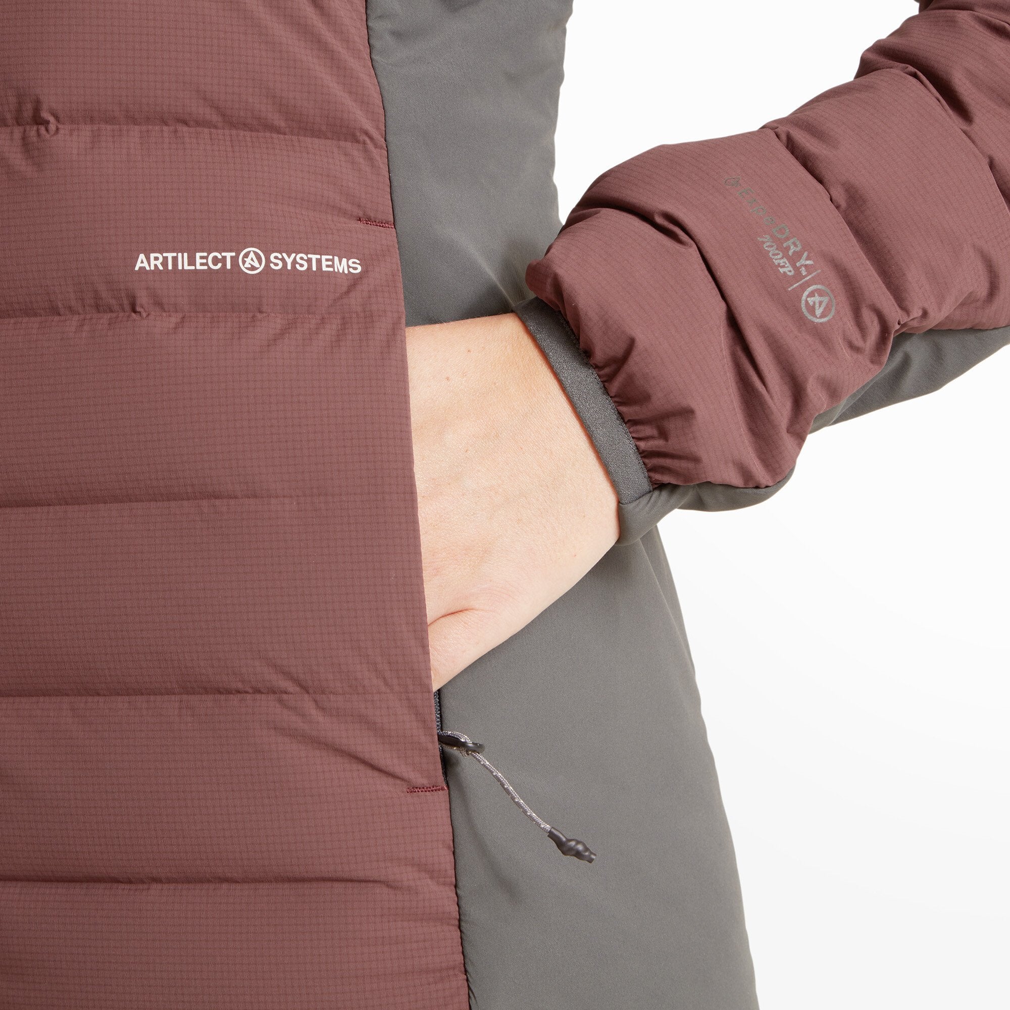 Womens Divide Fusion Stretch Jacket Burgundy | Artilect Performance