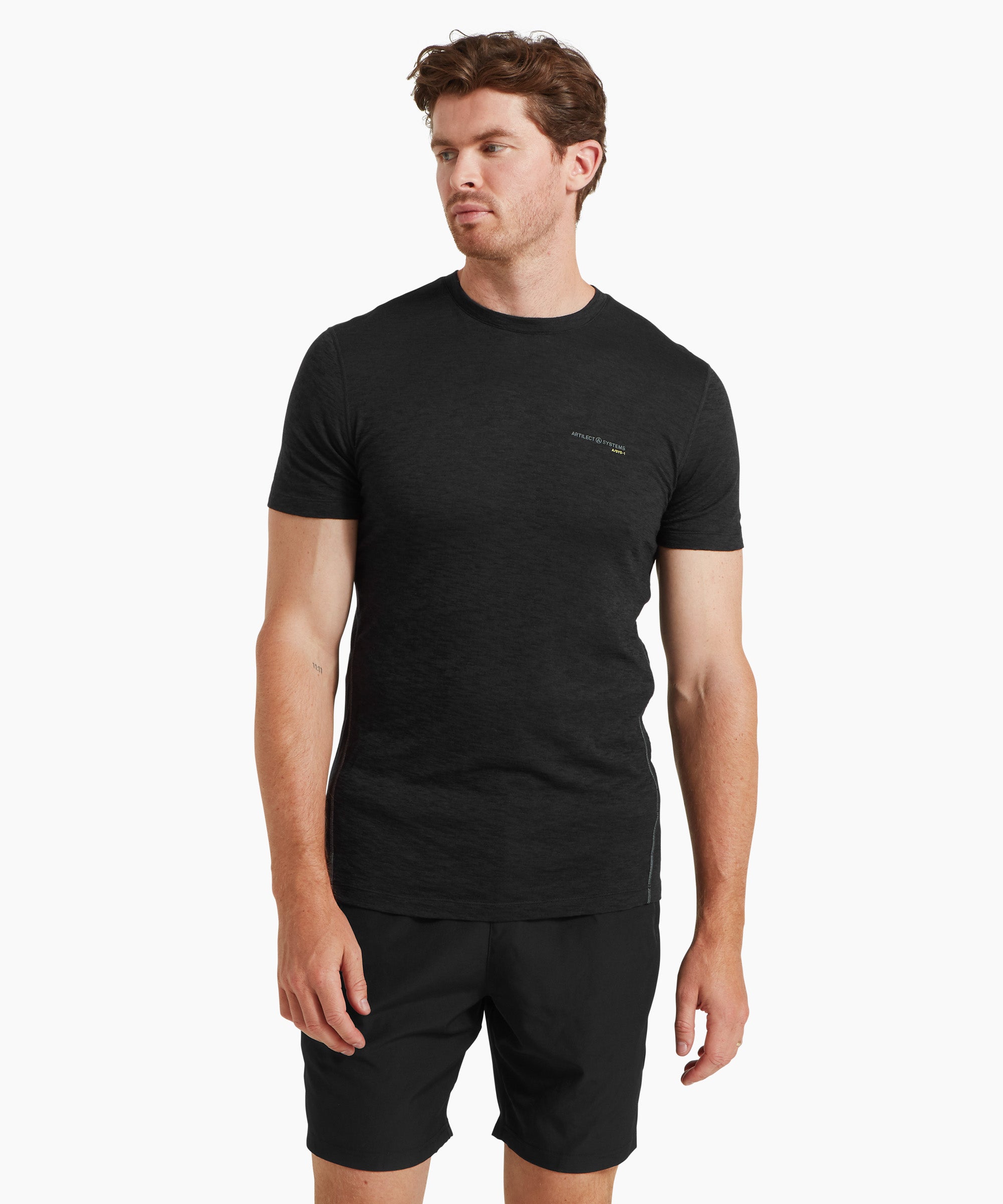 Mens Sprint Tee Black | Artilect Performance