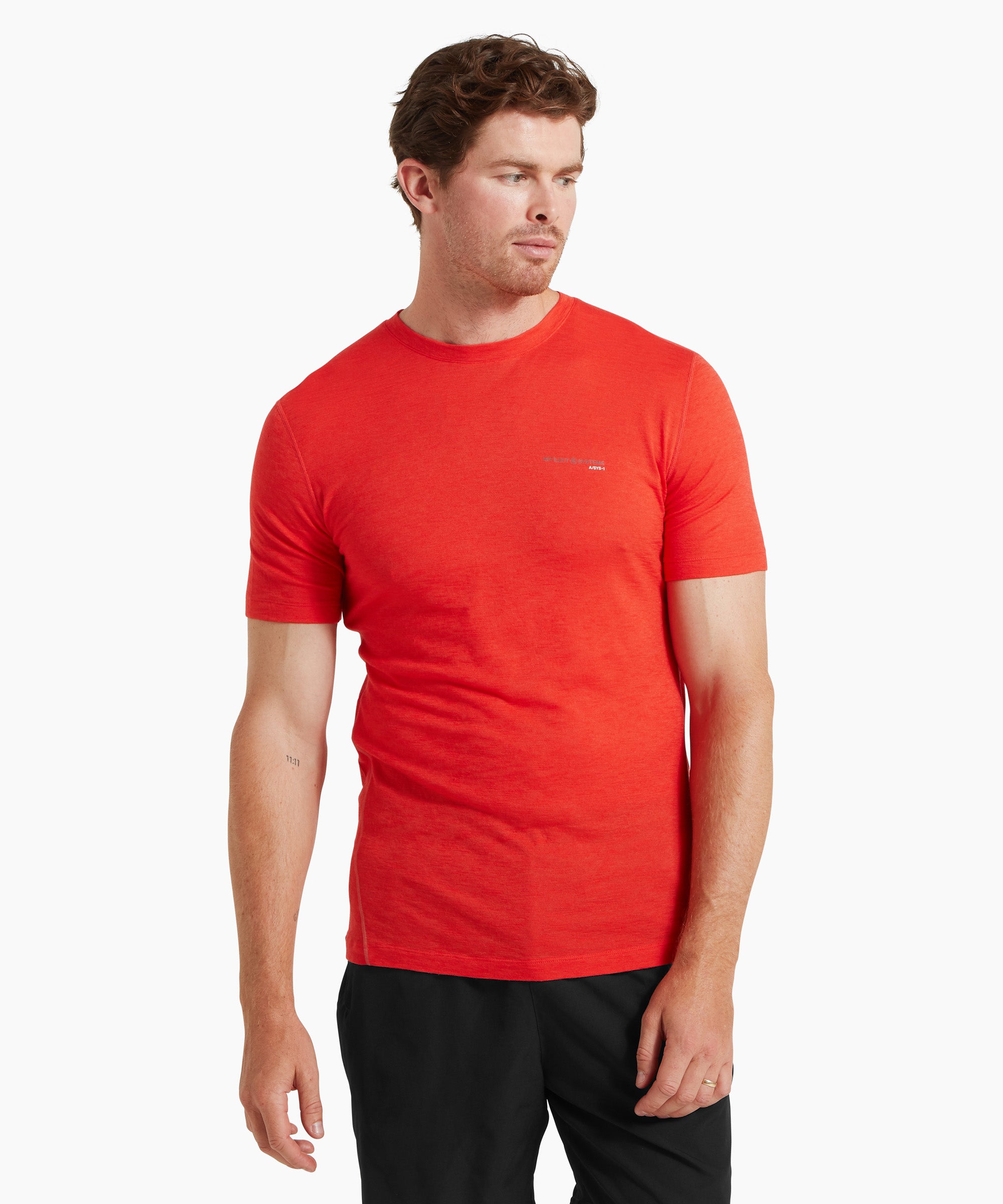 Mens Sprint Tee Red | Artilect Performance