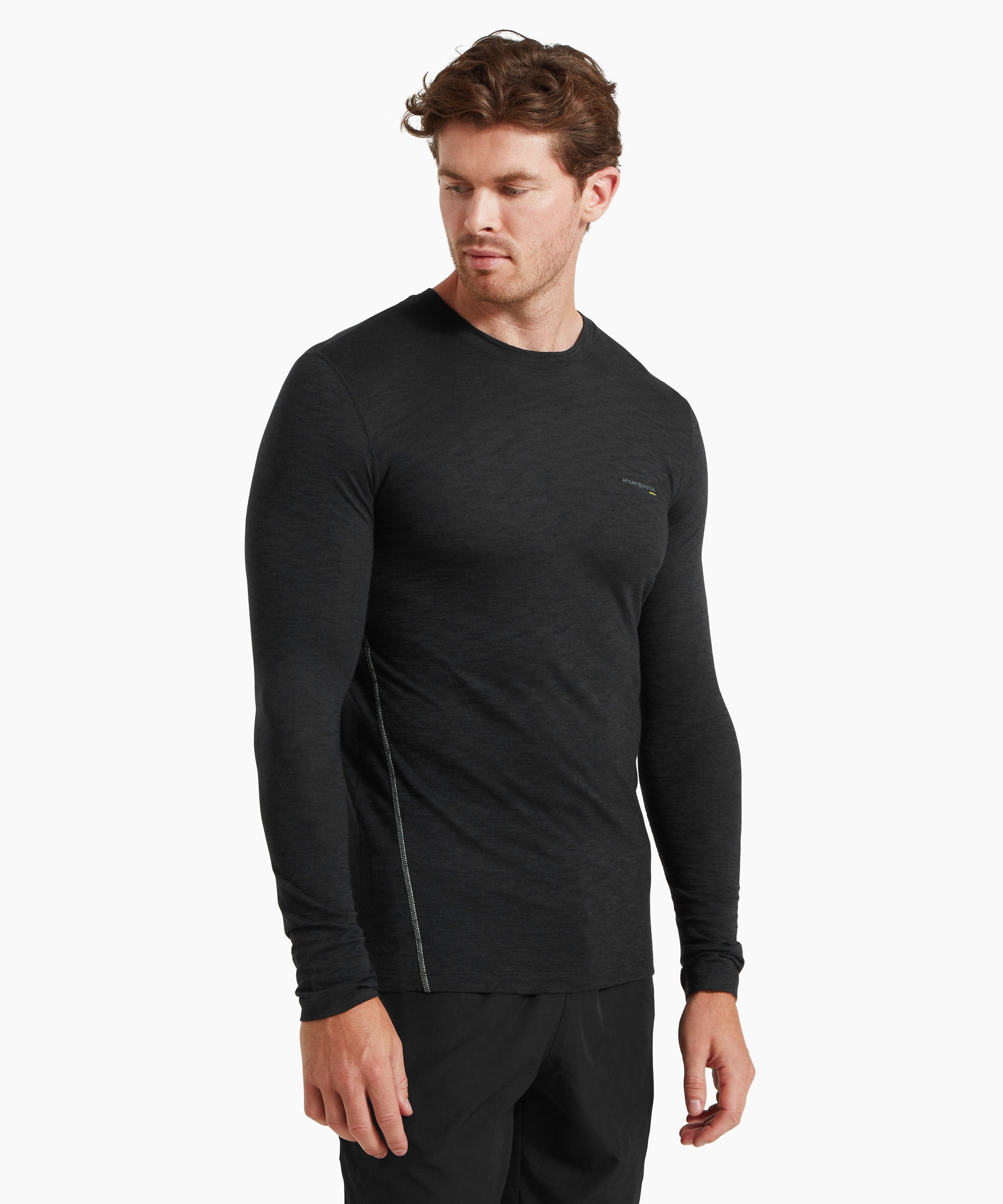 Mens Sprint Long Sleeve Tee - Black
