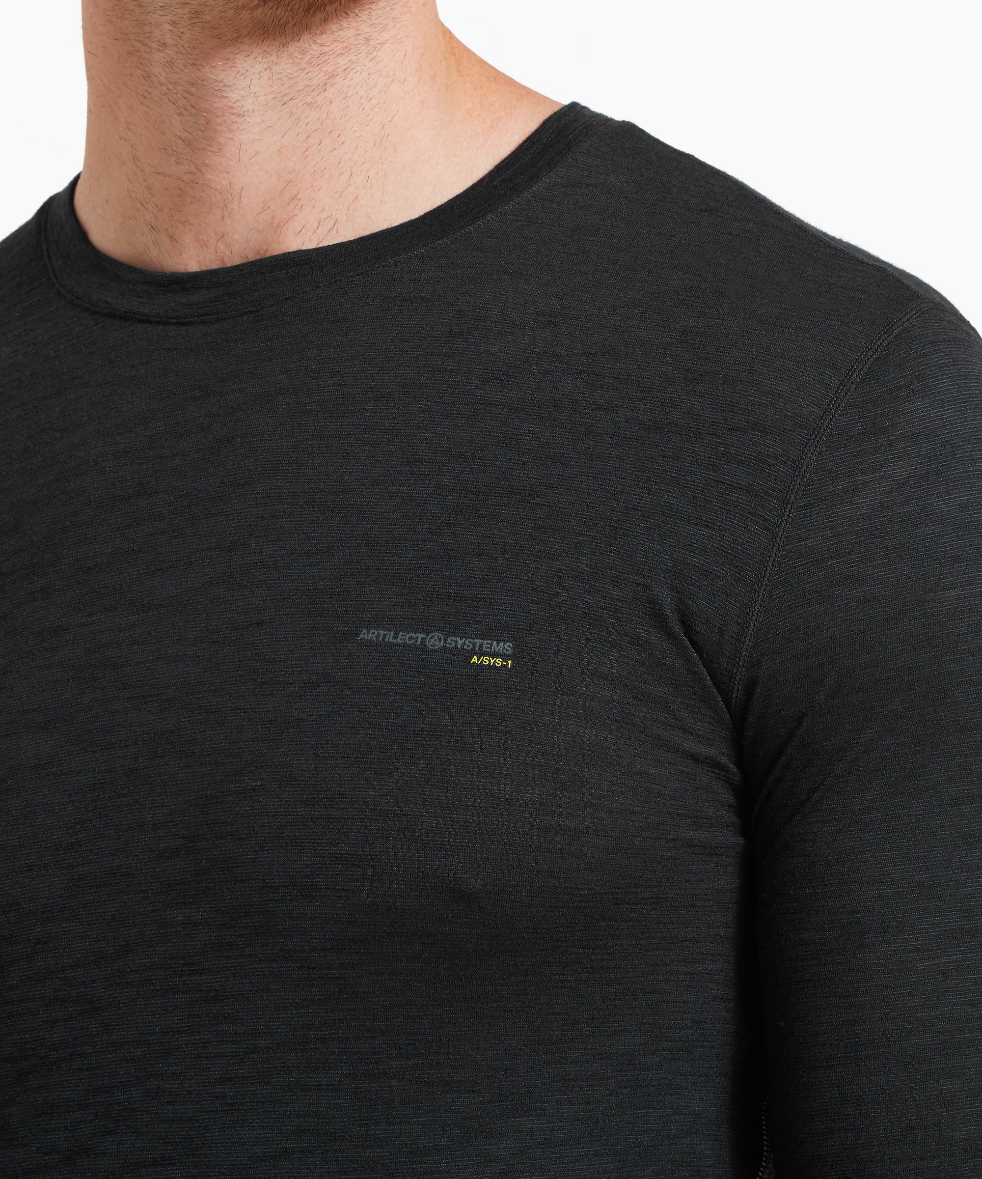Mens Sprint Long Sleeve Tee Black | Artilect Performance