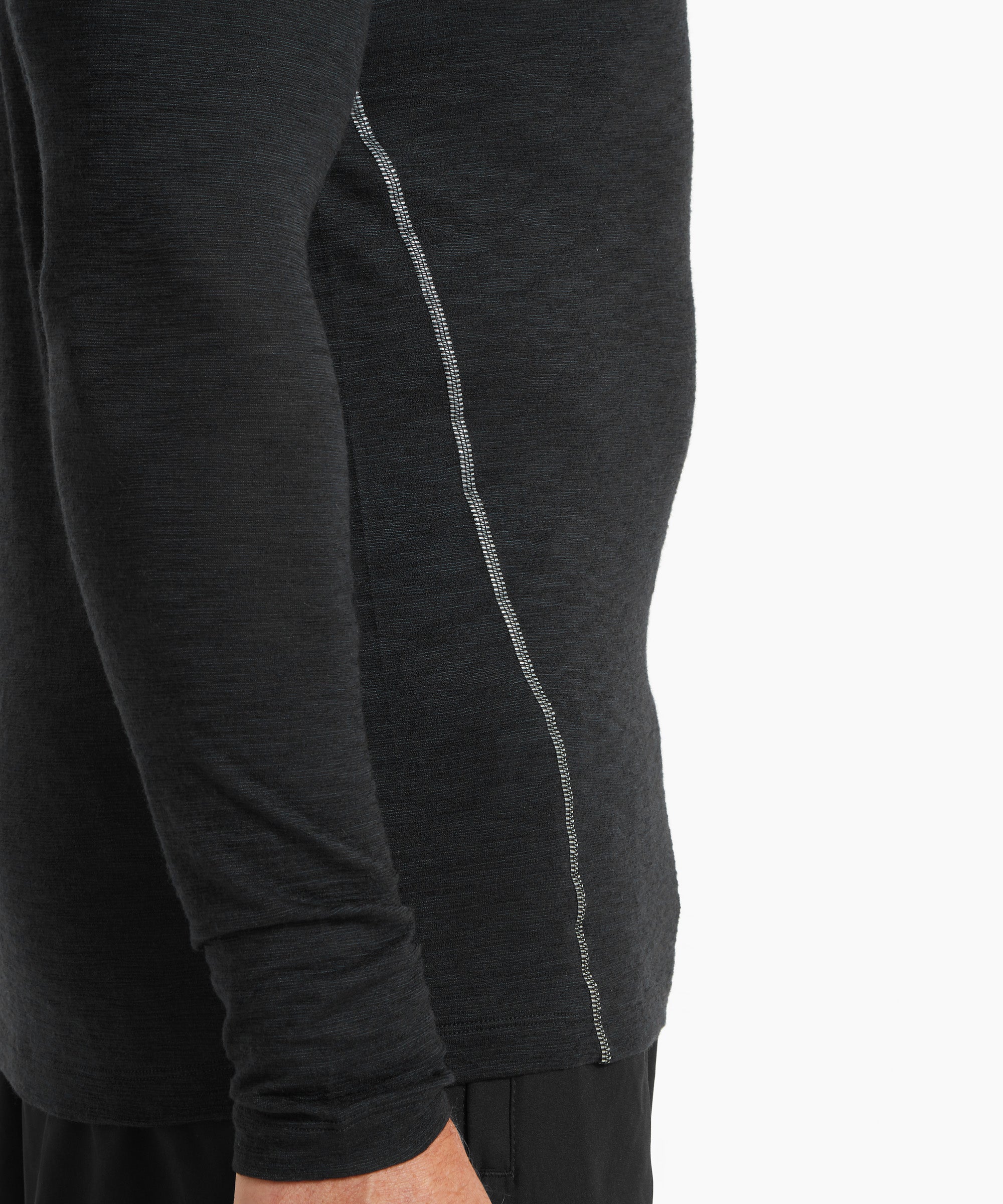 Mens Sprint Long Sleeve Tee - Black