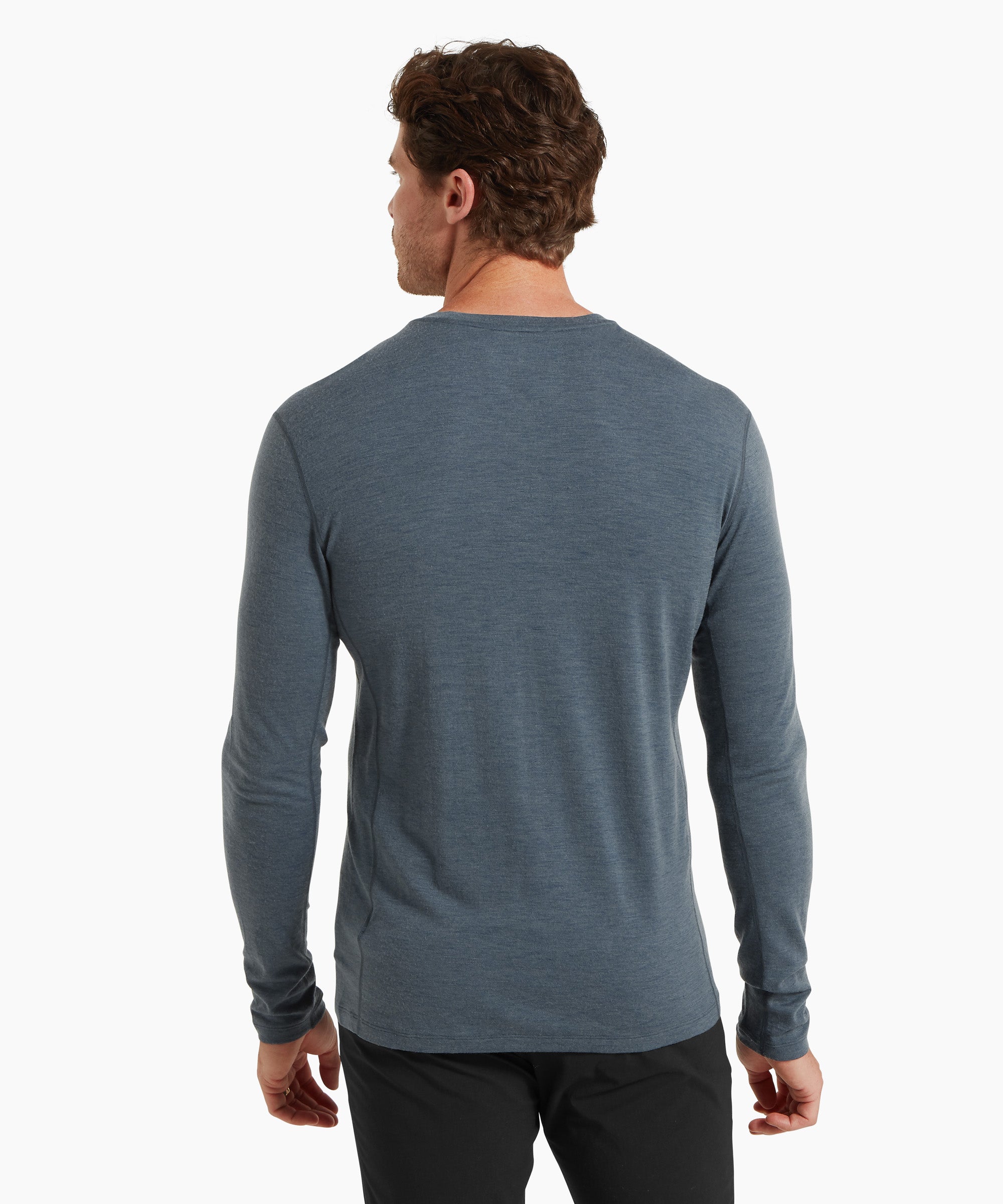 Mens Exposure Long Sleeve Tee - Dark Slate