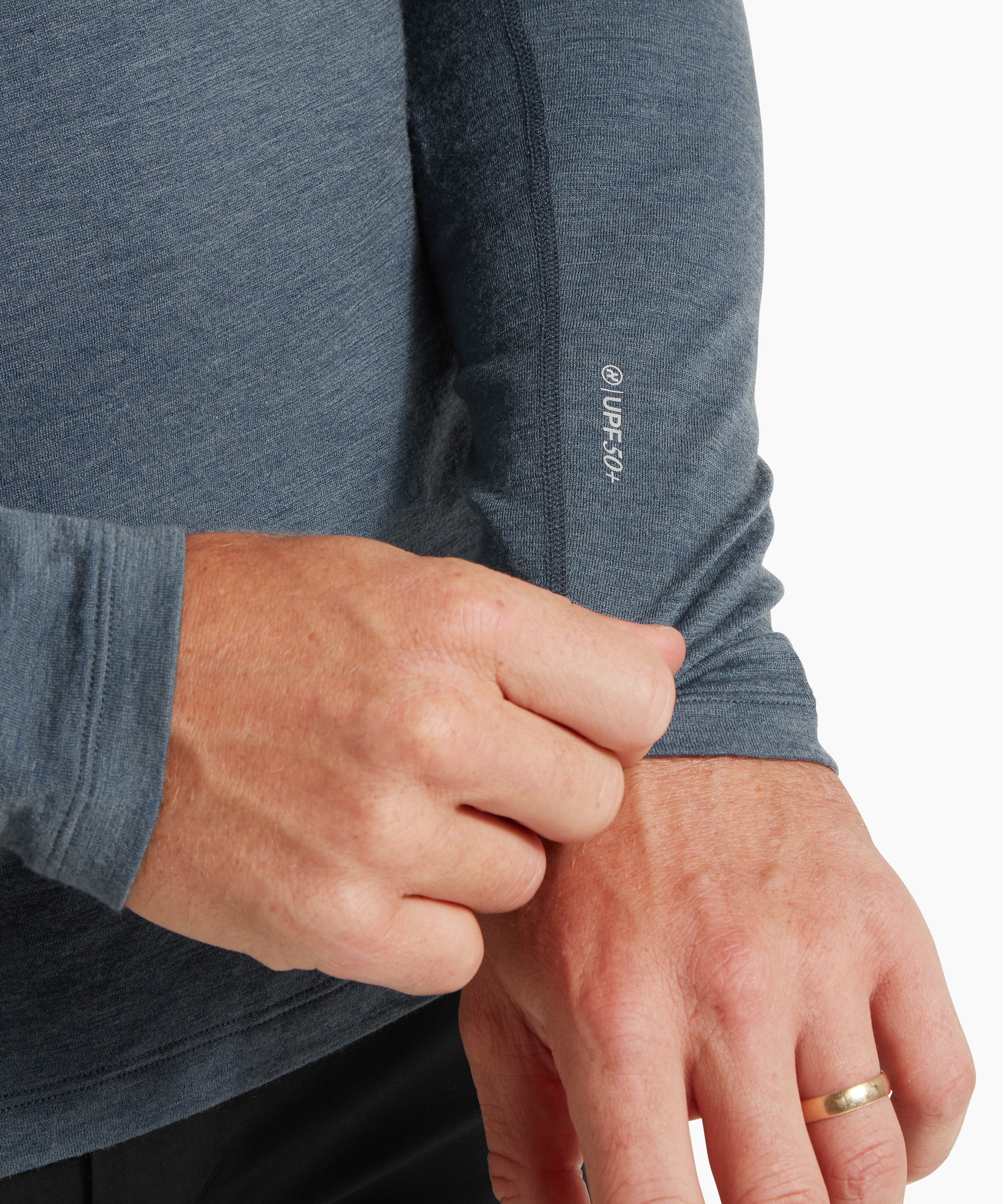 Mens Exposure Long Sleeve Tee - Dark Slate