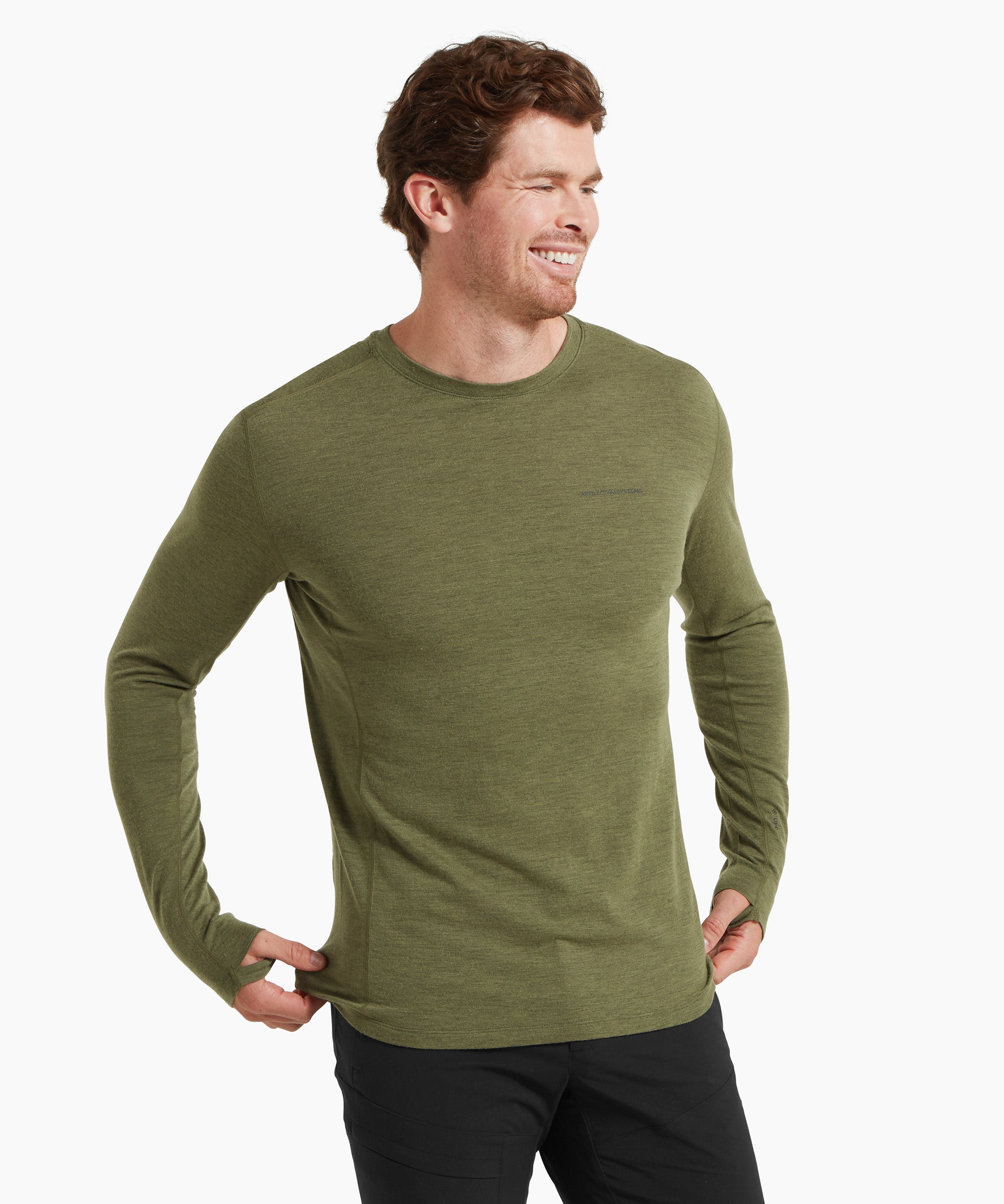 Mens Exposure Long Sleeve Tee - Spruce