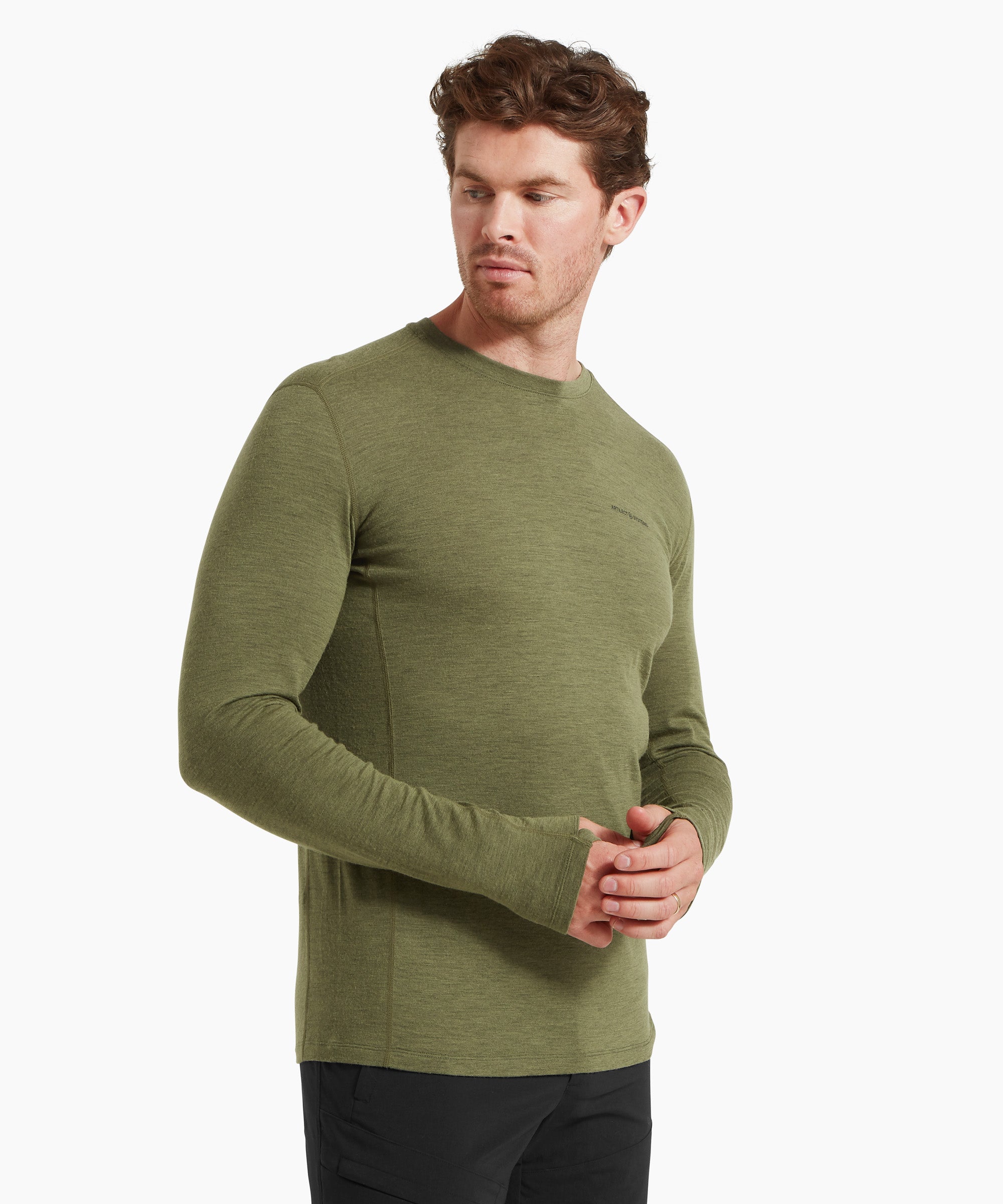 Mens Exposure Long Sleeve Tee - Spruce