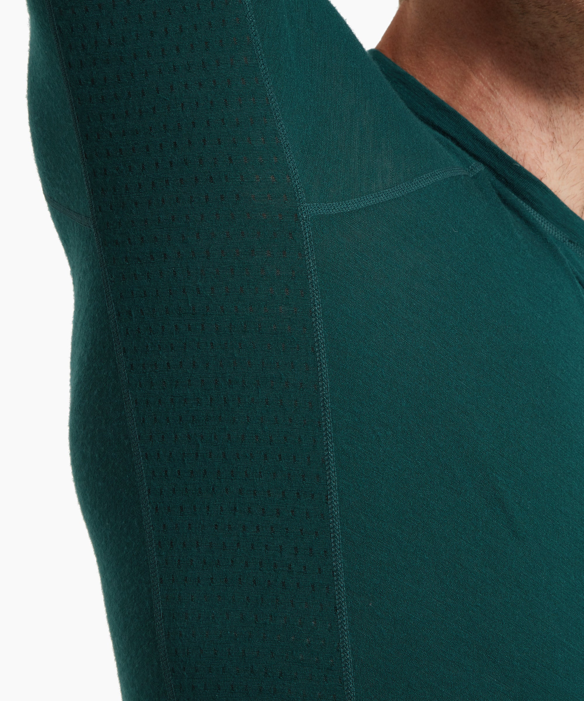 Mens Boulder 125 Long Sleeve Crew - Scarab