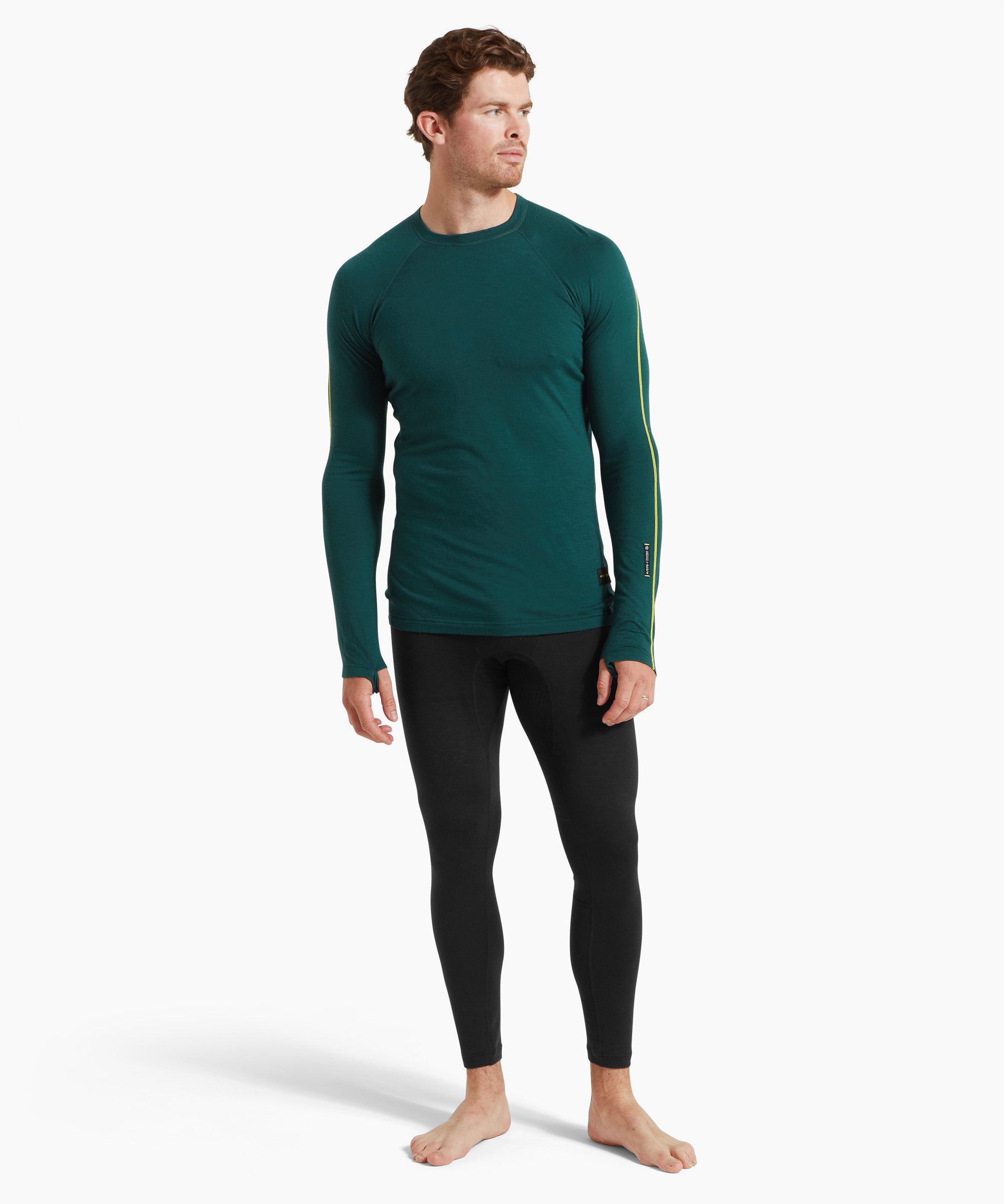 Mens Boulder 125 Long Sleeve Crew - Scarab