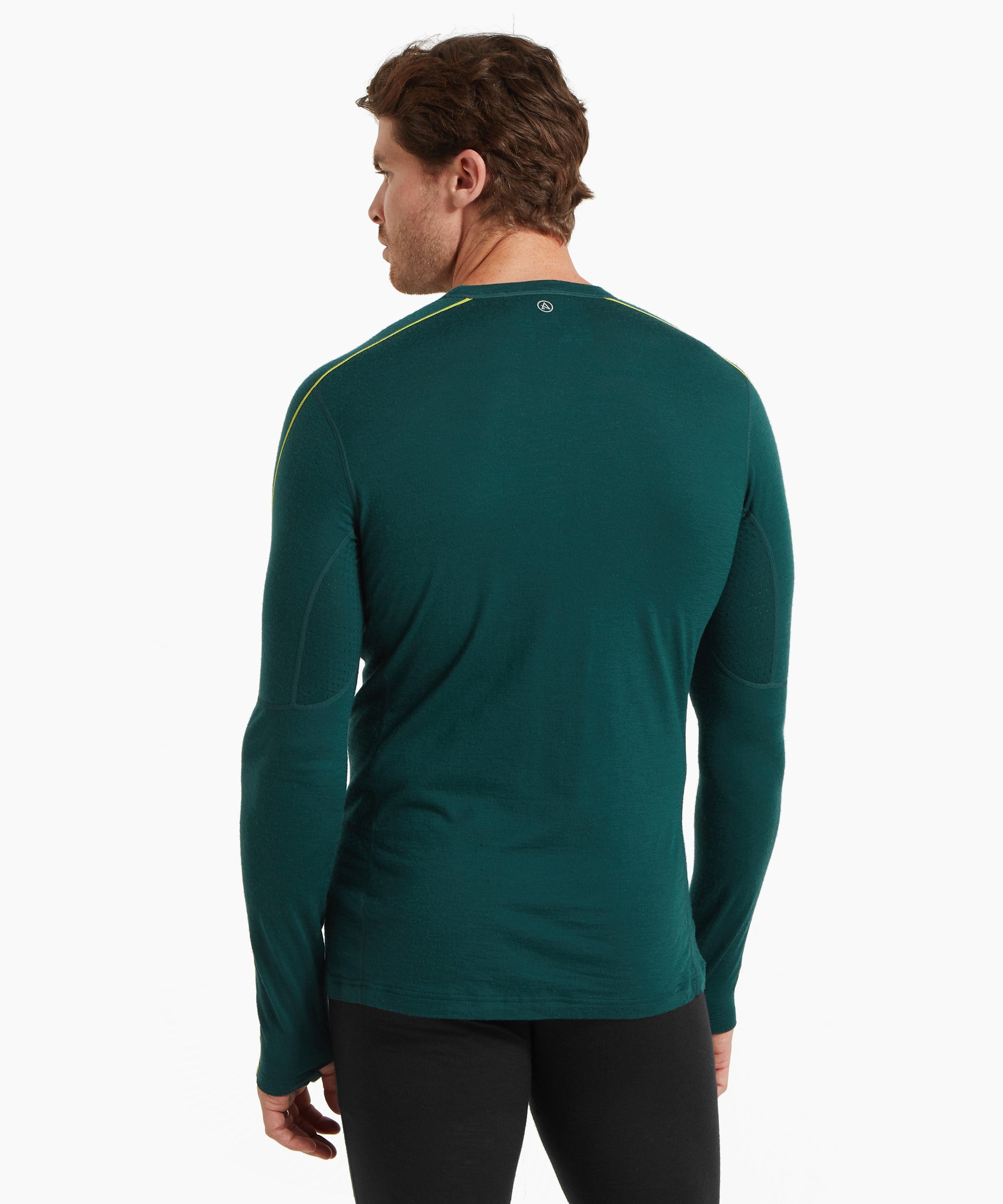 Mens Boulder 125 Long Sleeve Crew - Scarab