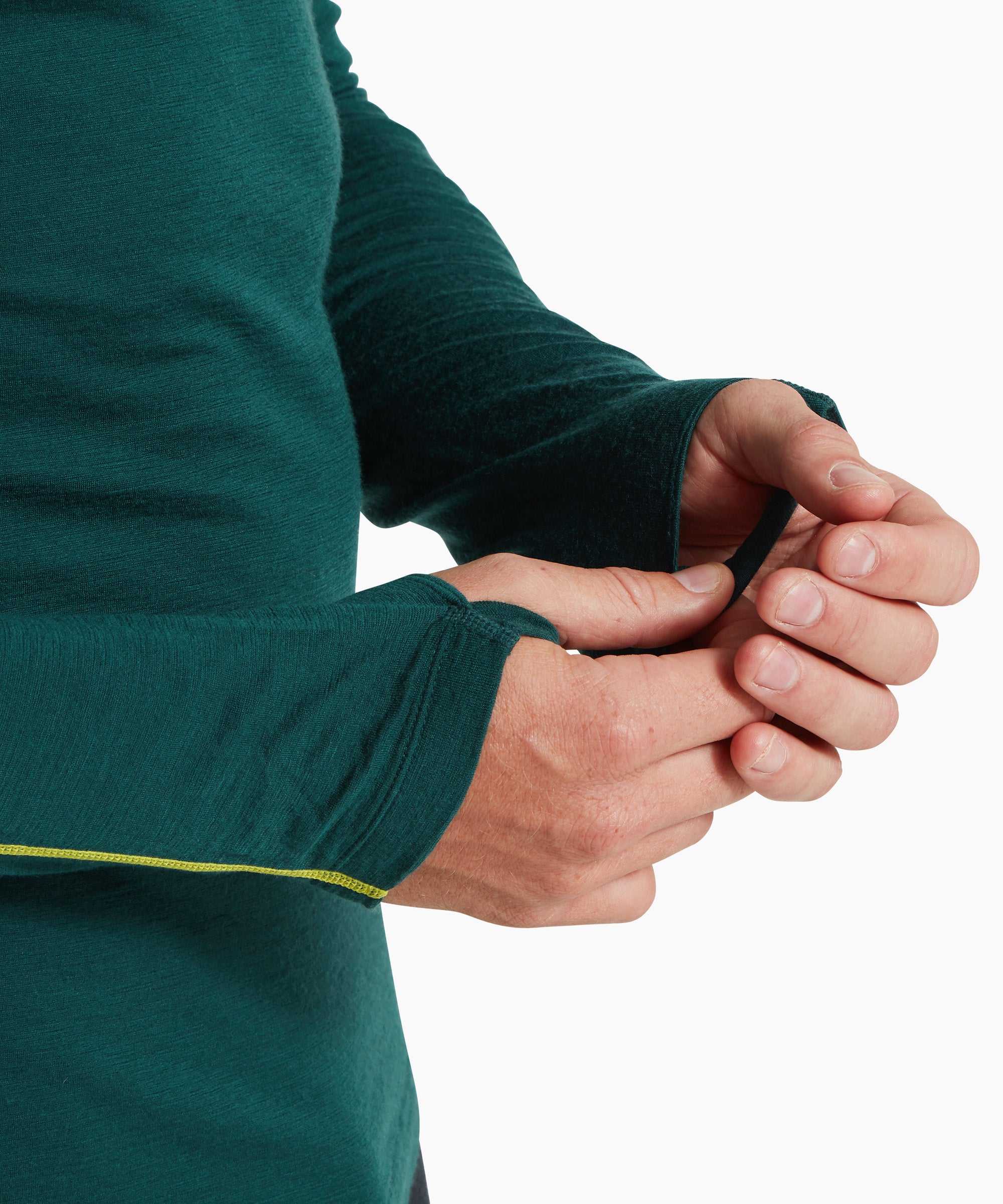 Mens Boulder 125 Long Sleeve Crew - Scarab
