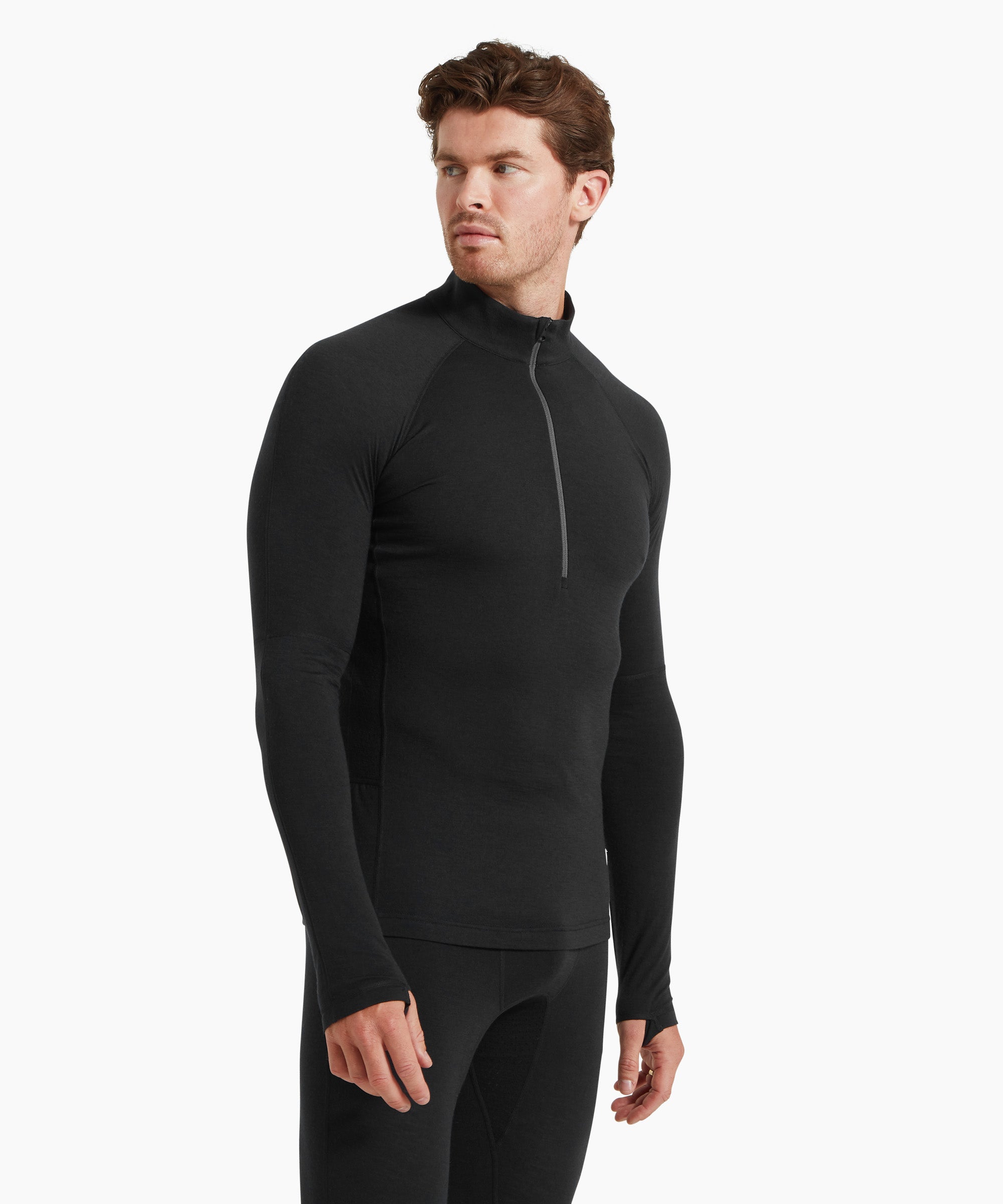 Mens Boulder 125 Quarter Zip Top - Black