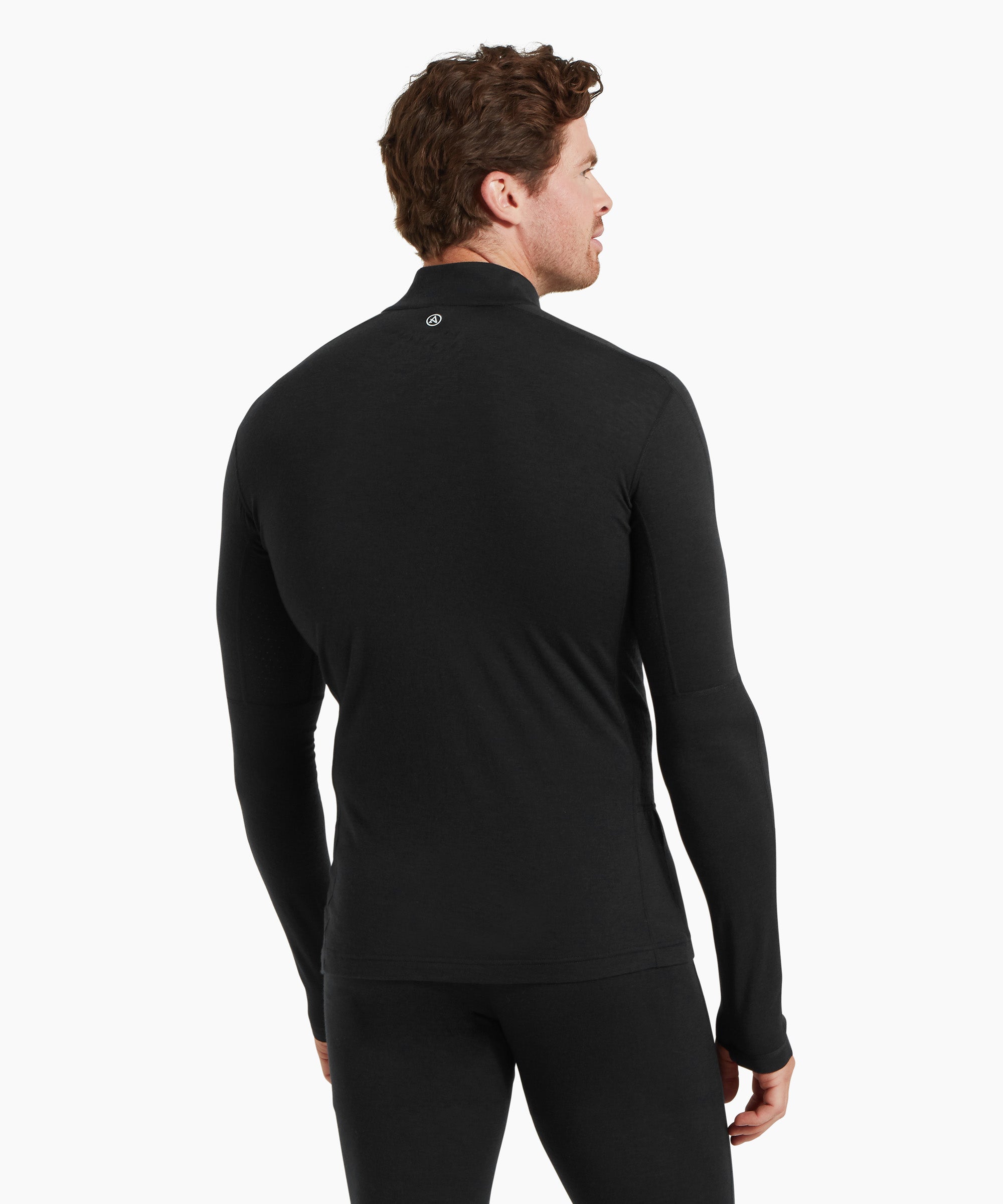 Mens Boulder 125 Quarter Zip Top - Black