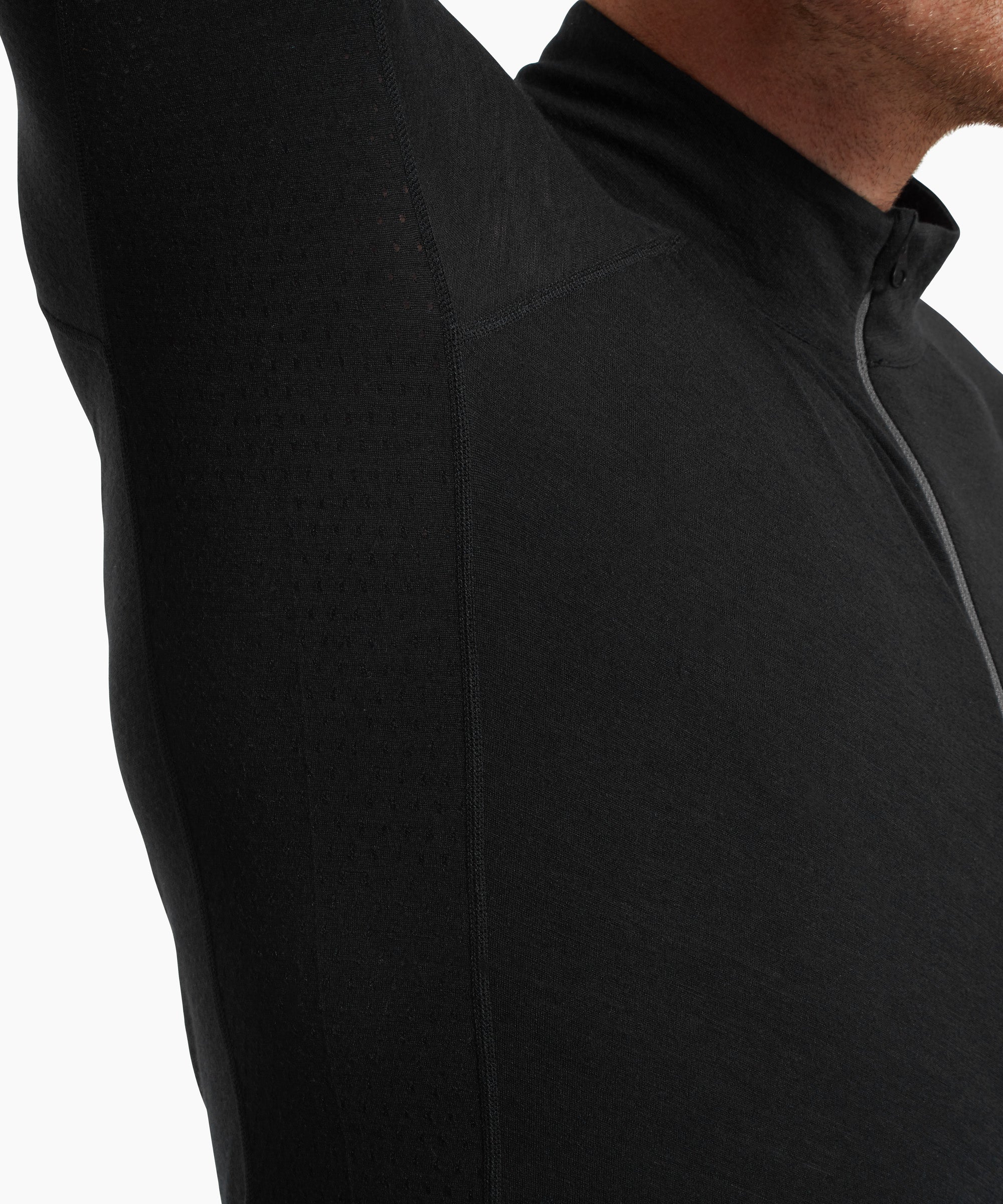 Mens Boulder 125 Quarter Zip Top - Black